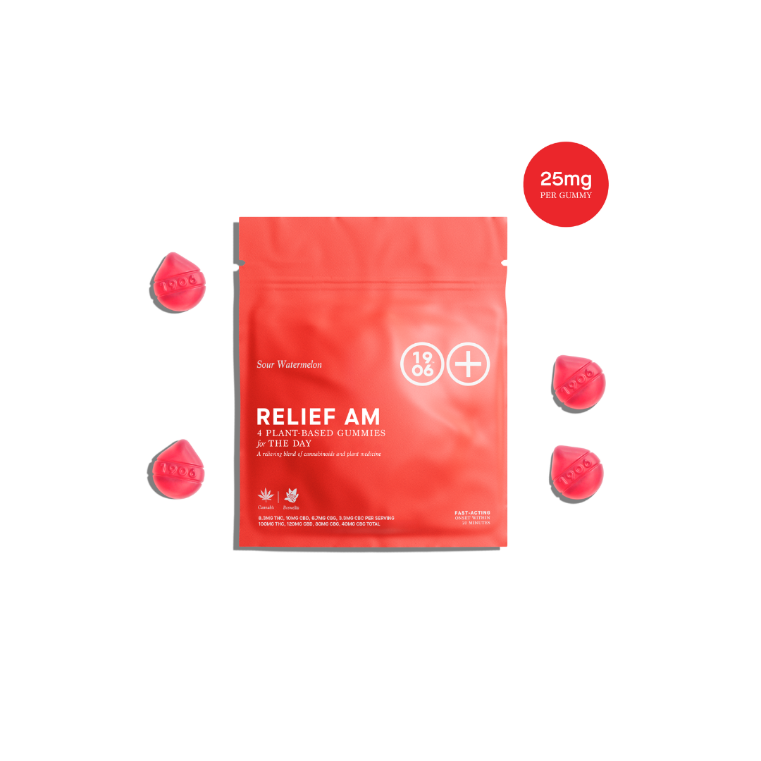 1906 Sour Watermelon Relief AM Gummies 4-pack {20mg}