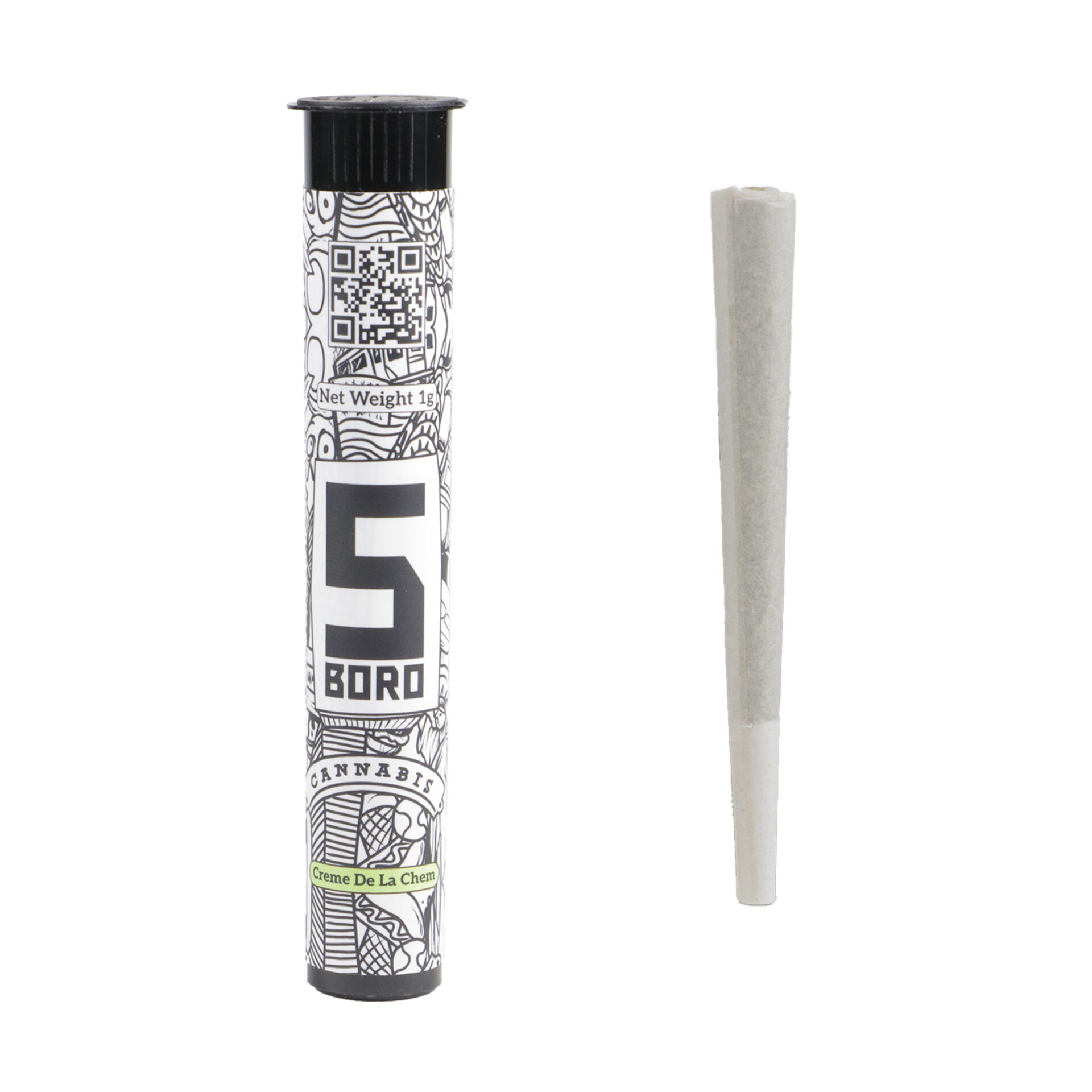 5 Boro Creme de la Chem Pre-Roll (Sativa) {1g}