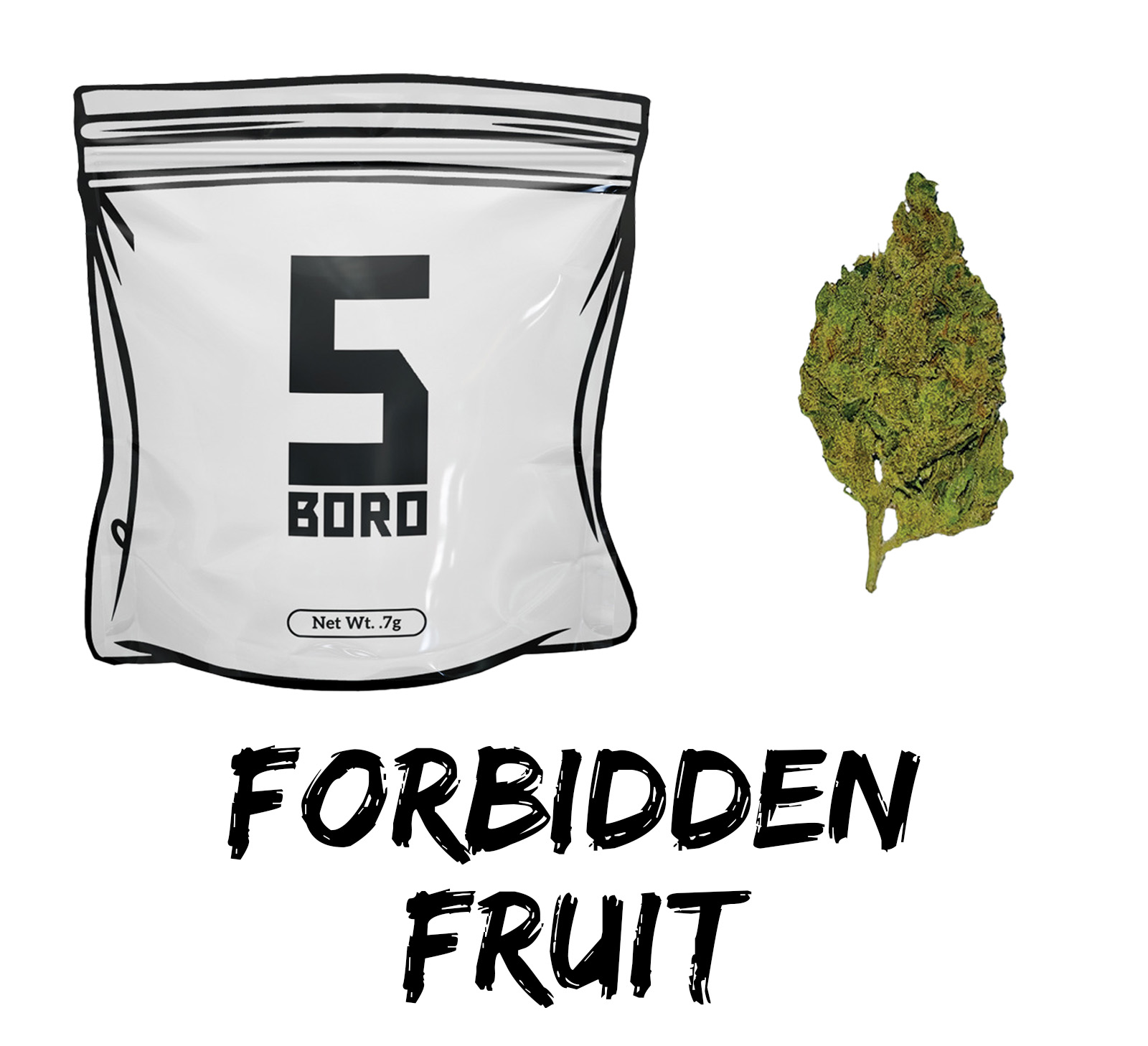 5 Boro Forbidden Fruit Flower  (Sativa) {0.7g}
