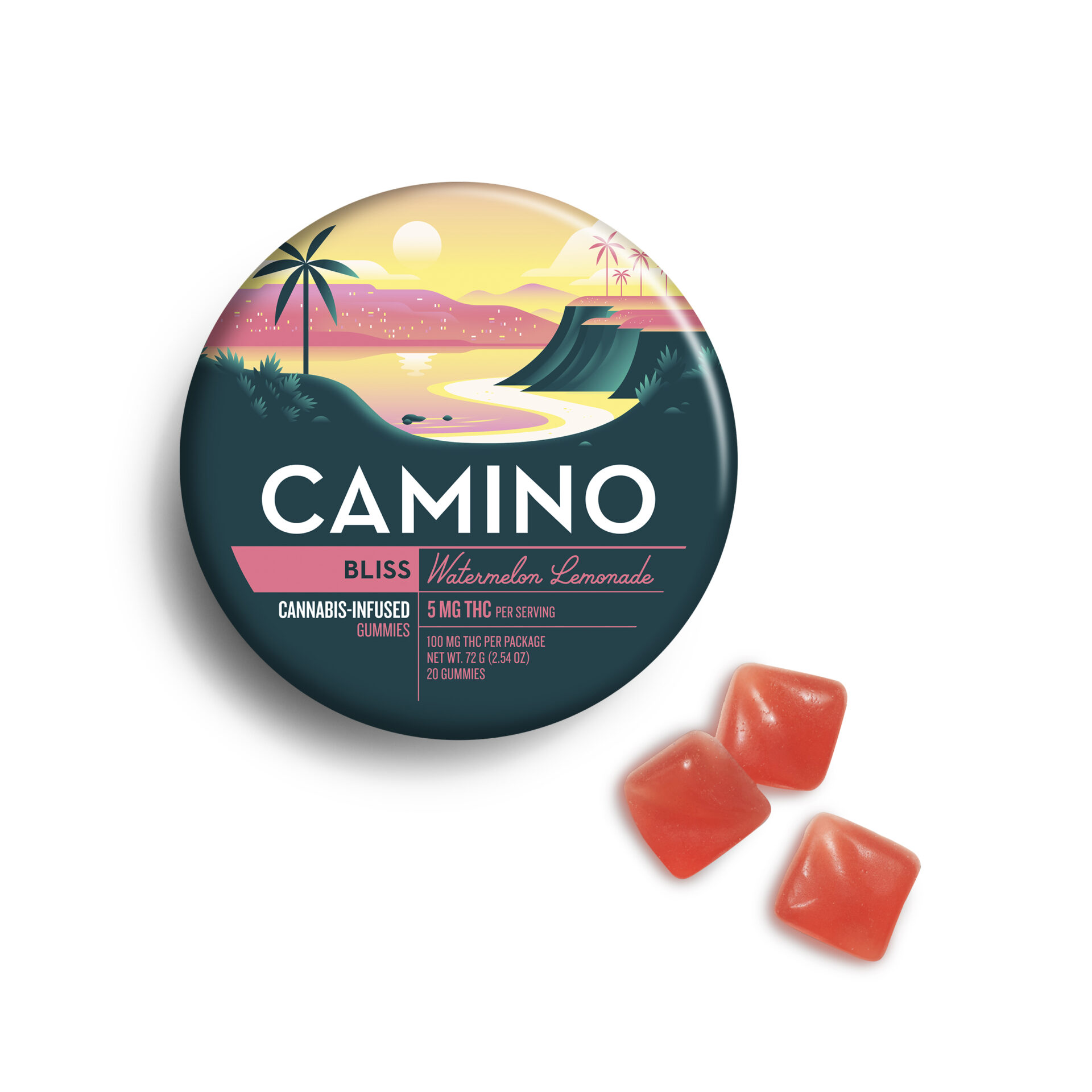 Camino Watermelon Lemonade Edibles 20-pack {100mg}