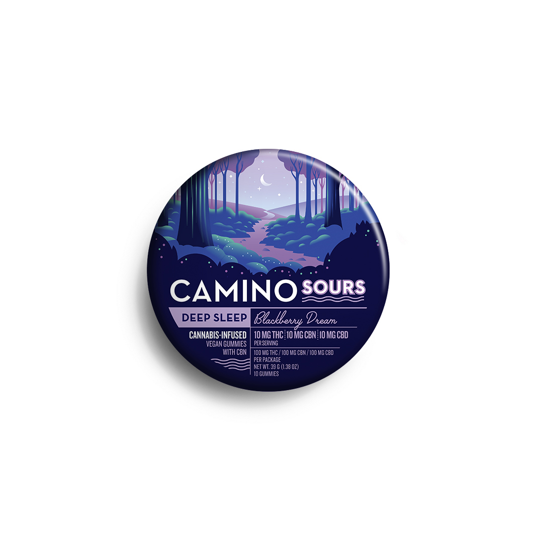 Camino Sours Blackberry Dreams 1:1:1 Edibles 20-pack (Indica) {100mg}