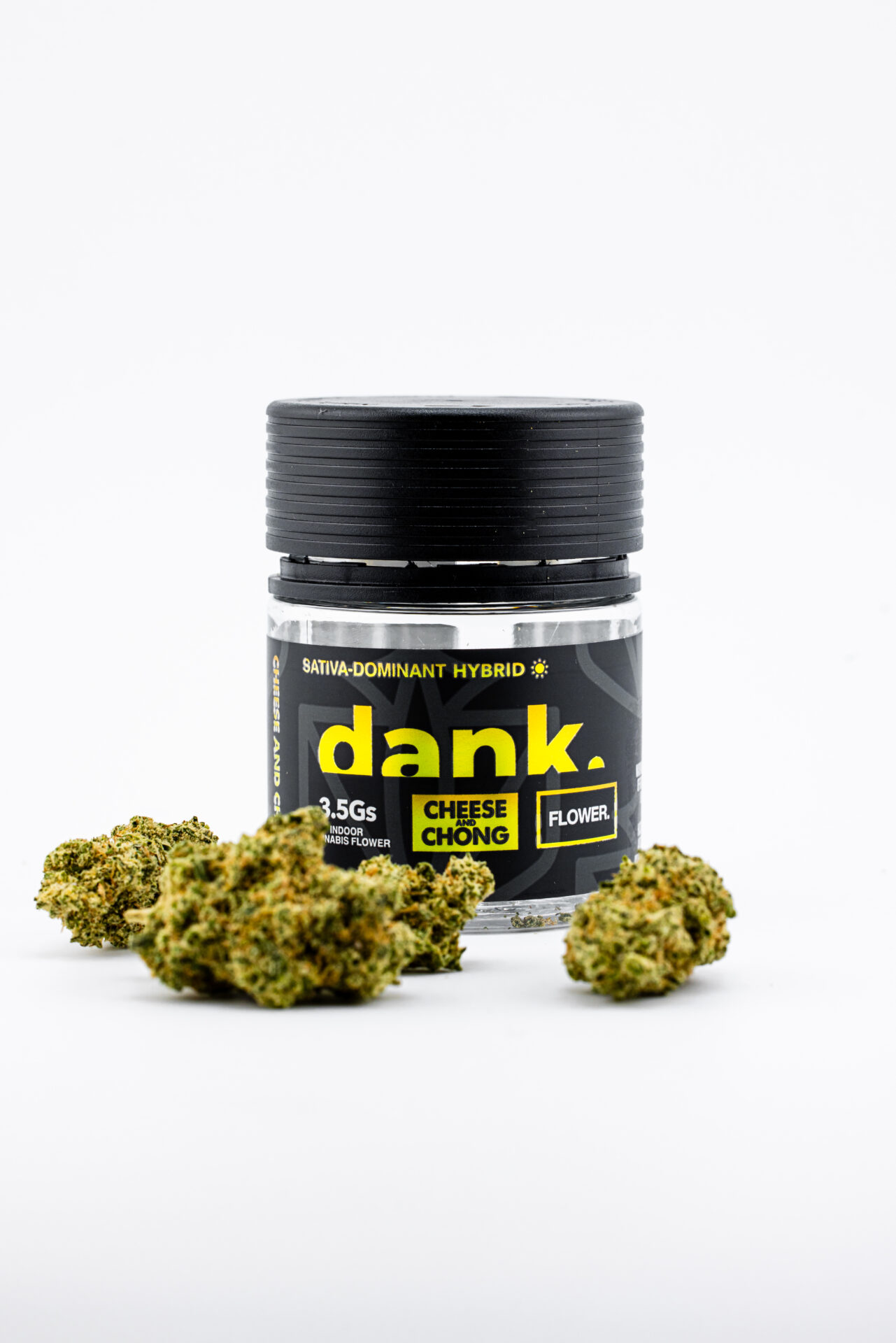 Dank Cheese & Chong Flower (Hybrid Sativa) 33.07% {3.5g}