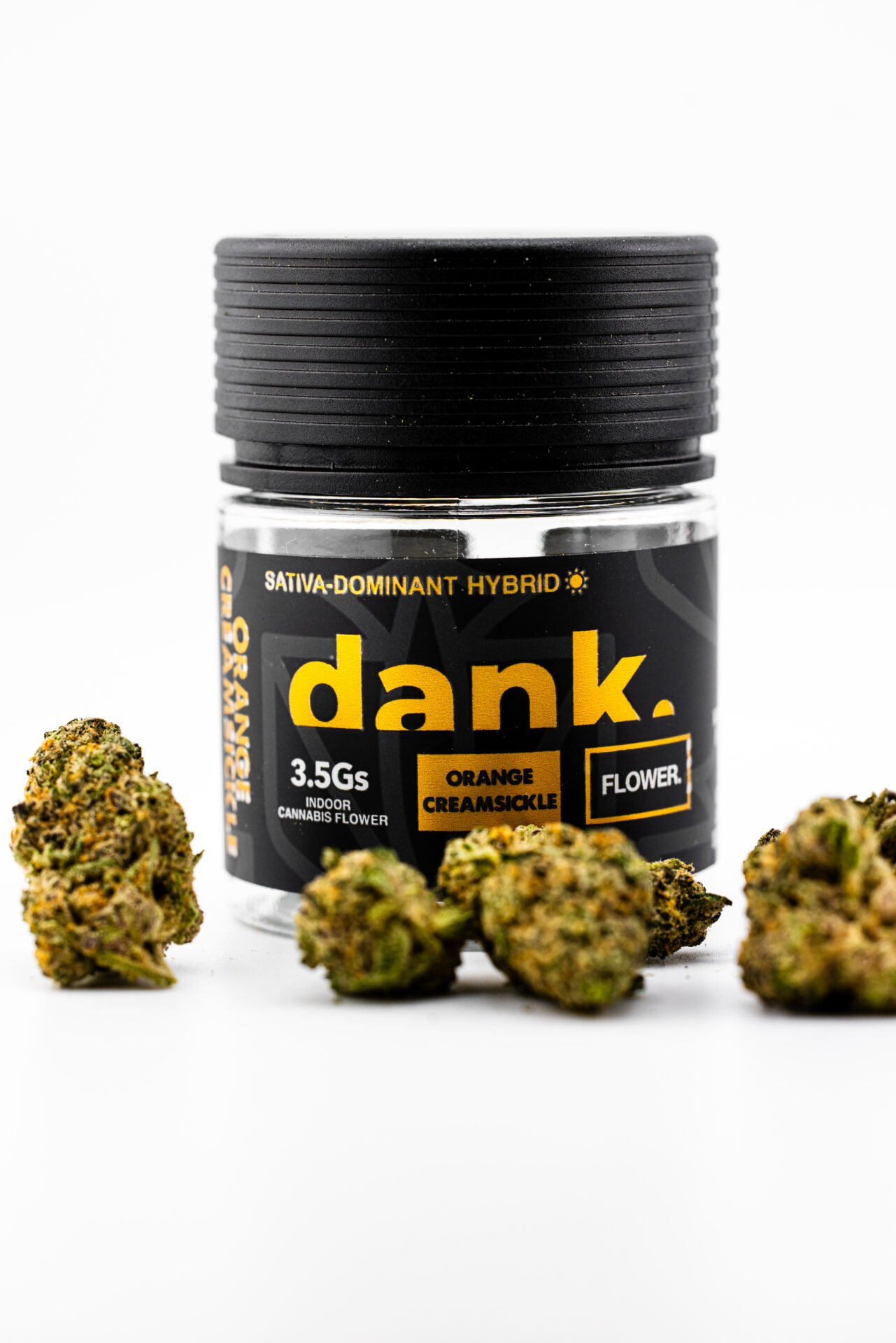 Dank Orange Creamsickle Flower  (Hybrid Sativa) 31.35% {3.5g}