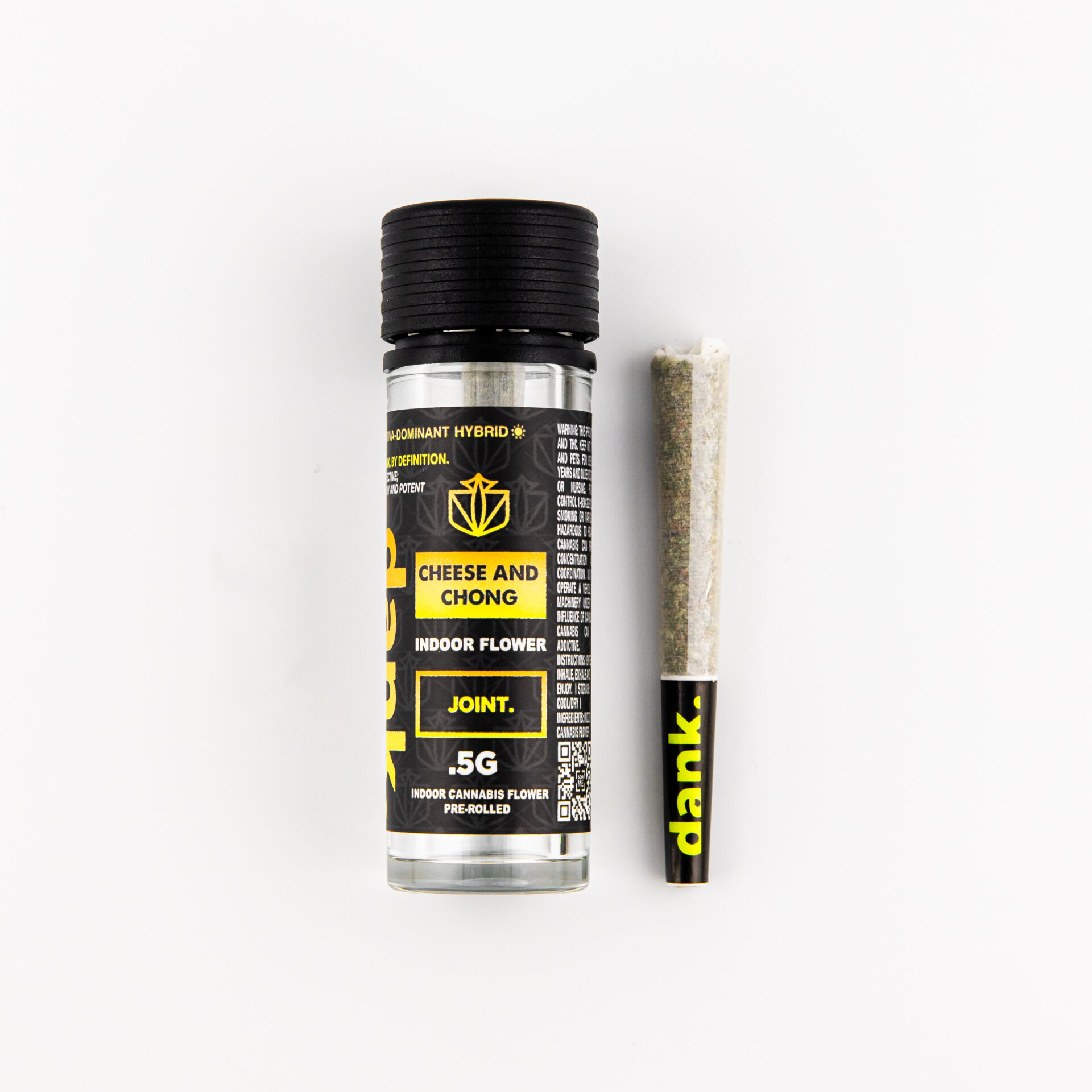 Dank Cheese and Chong Pre-Roll (Hybrid Sativa) 32.98% {.5g}
