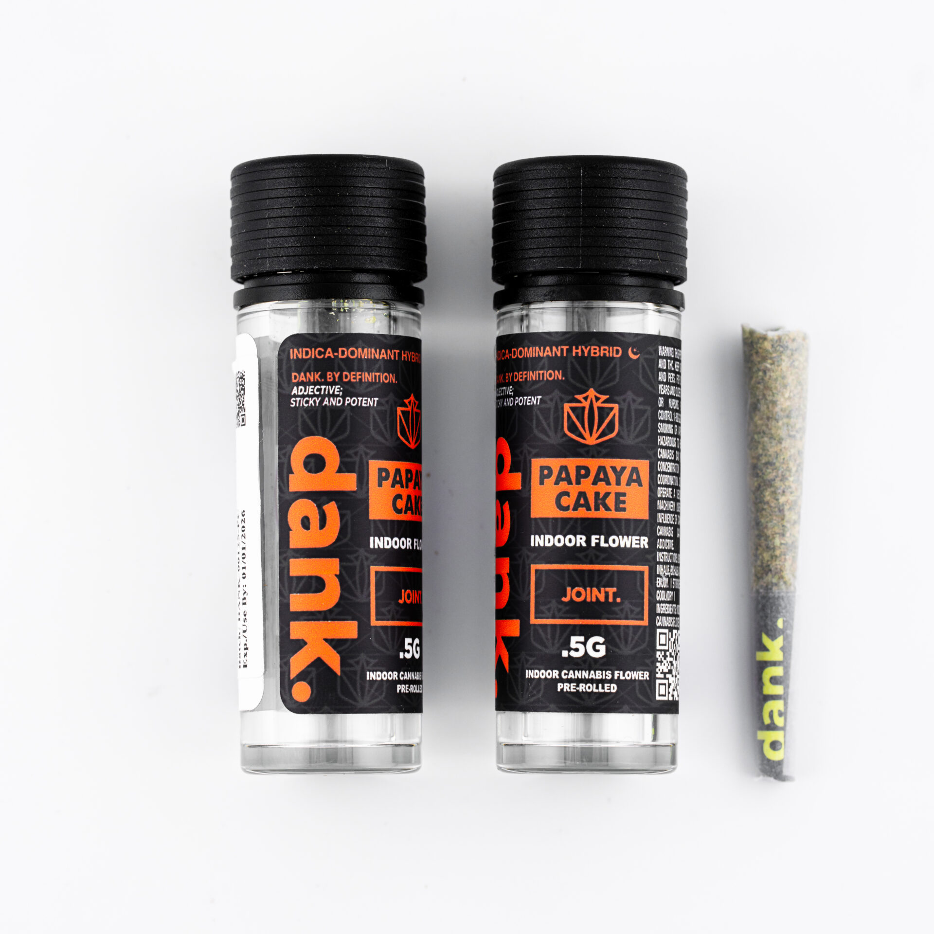 Dank Papaya Cake Pre-Roll (Indica) 29% {0.5g}