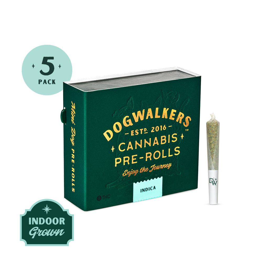 Dogwalker Brownie Scout Pre-Roll 5-pack (Indica) {1.75g}