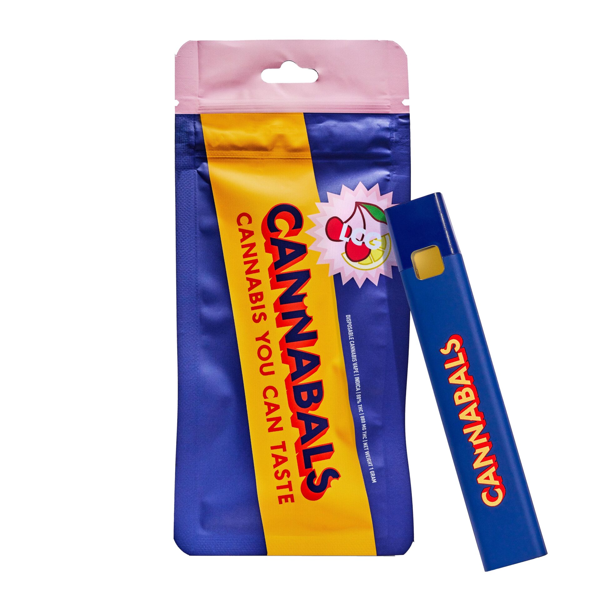 Cannabals LCG Disposable Vapes  (Indica) 88% {1g}