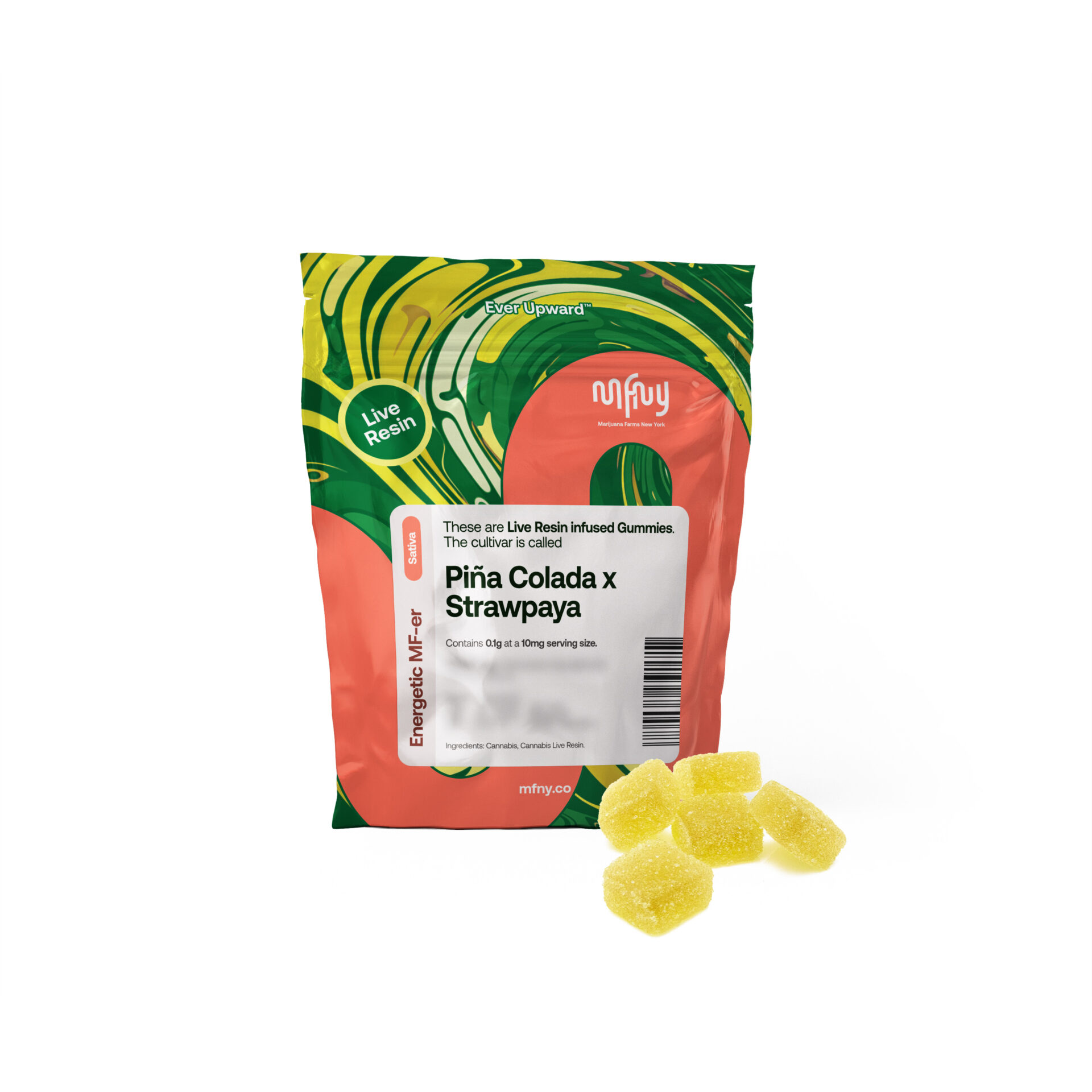 MFNY Pina Colada x strawpaya Edibles 10-pack (Hybrid) {100mg}