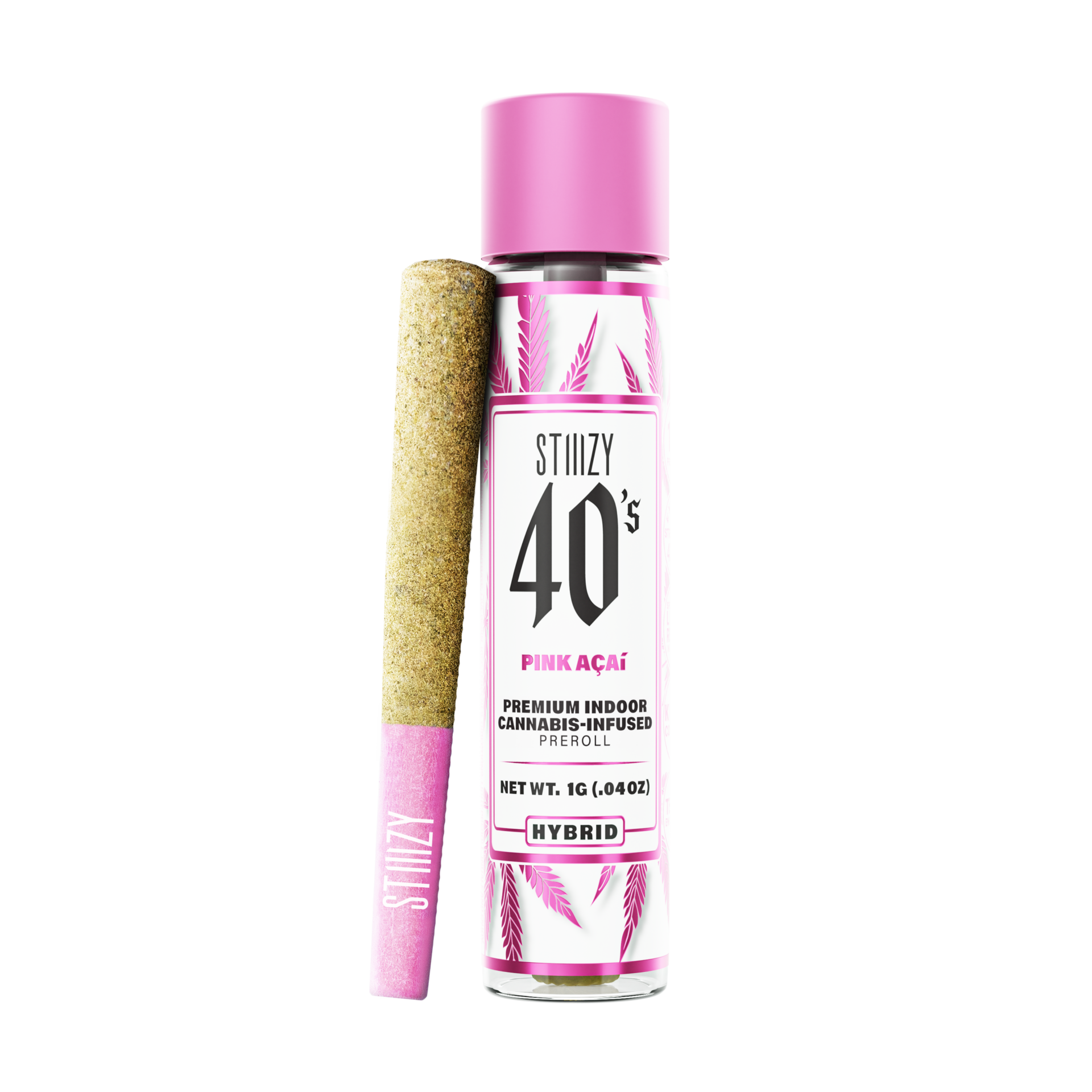 Stiiizy Pink Acai Infused Pre-Roll (Hybrid) 42% {1g}