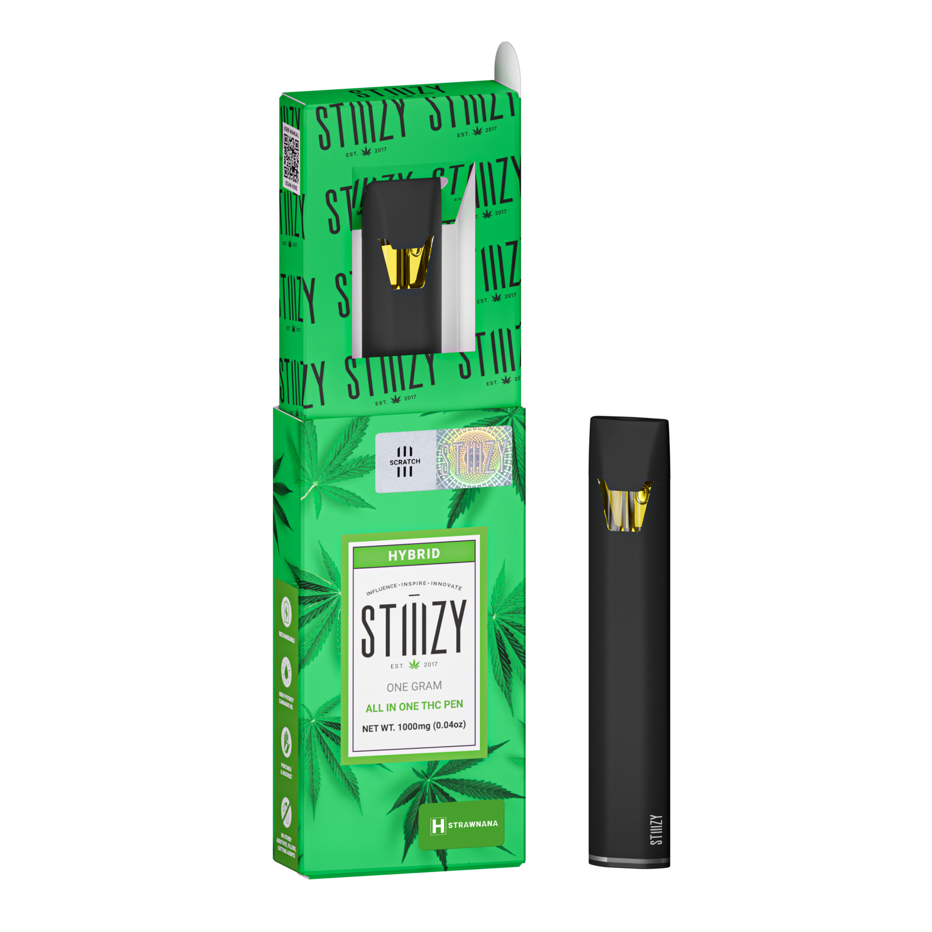 Stiiizy Strawnana All-In-One Vapes  (Hybrid) {1g}