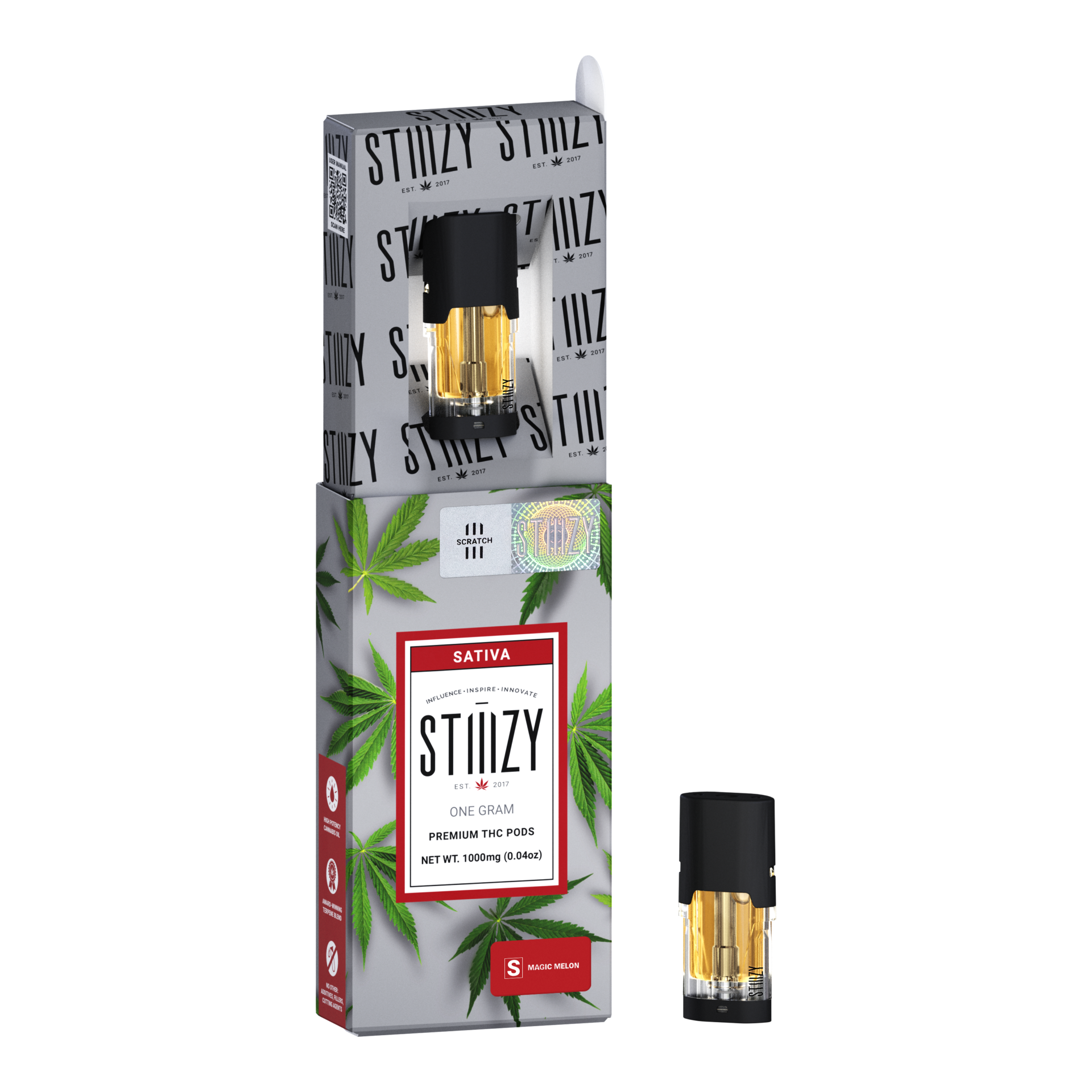 Stiiizy Magic Melon Vape Pods  (Sativa) {1g}