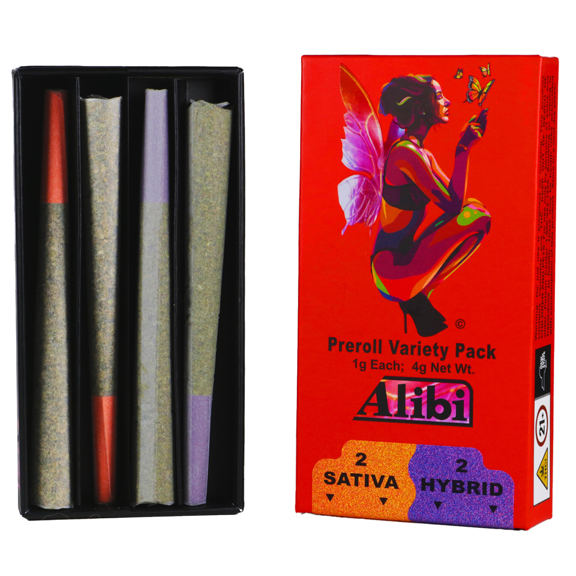 Alibi Dream Star x Cherry Diesel Pre-Rolls 4-pack (Hybrid) 25.81% {4g}