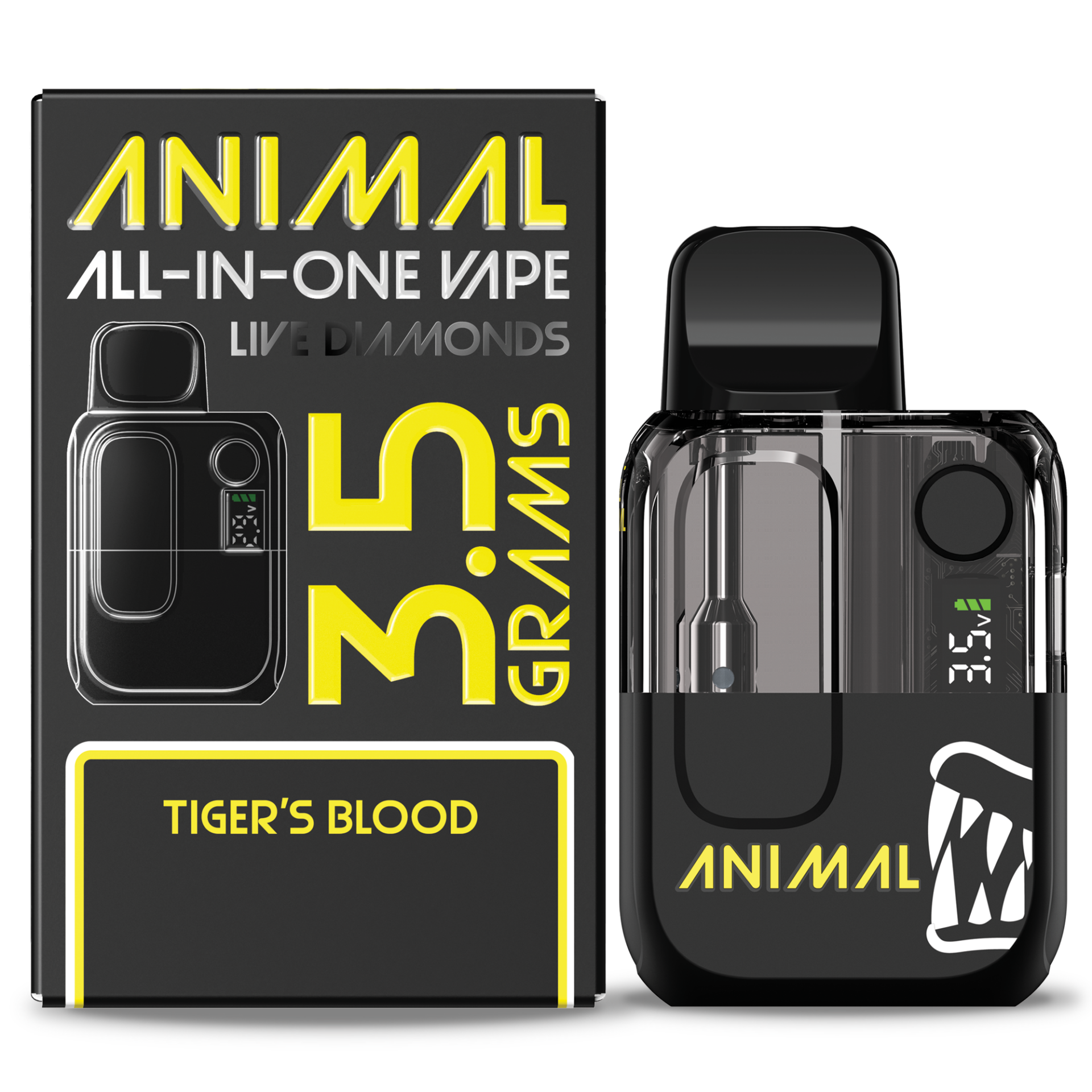 Animal Tiger's Blood All-In-One Vapes  (Indica) 76.43% {3.5g}