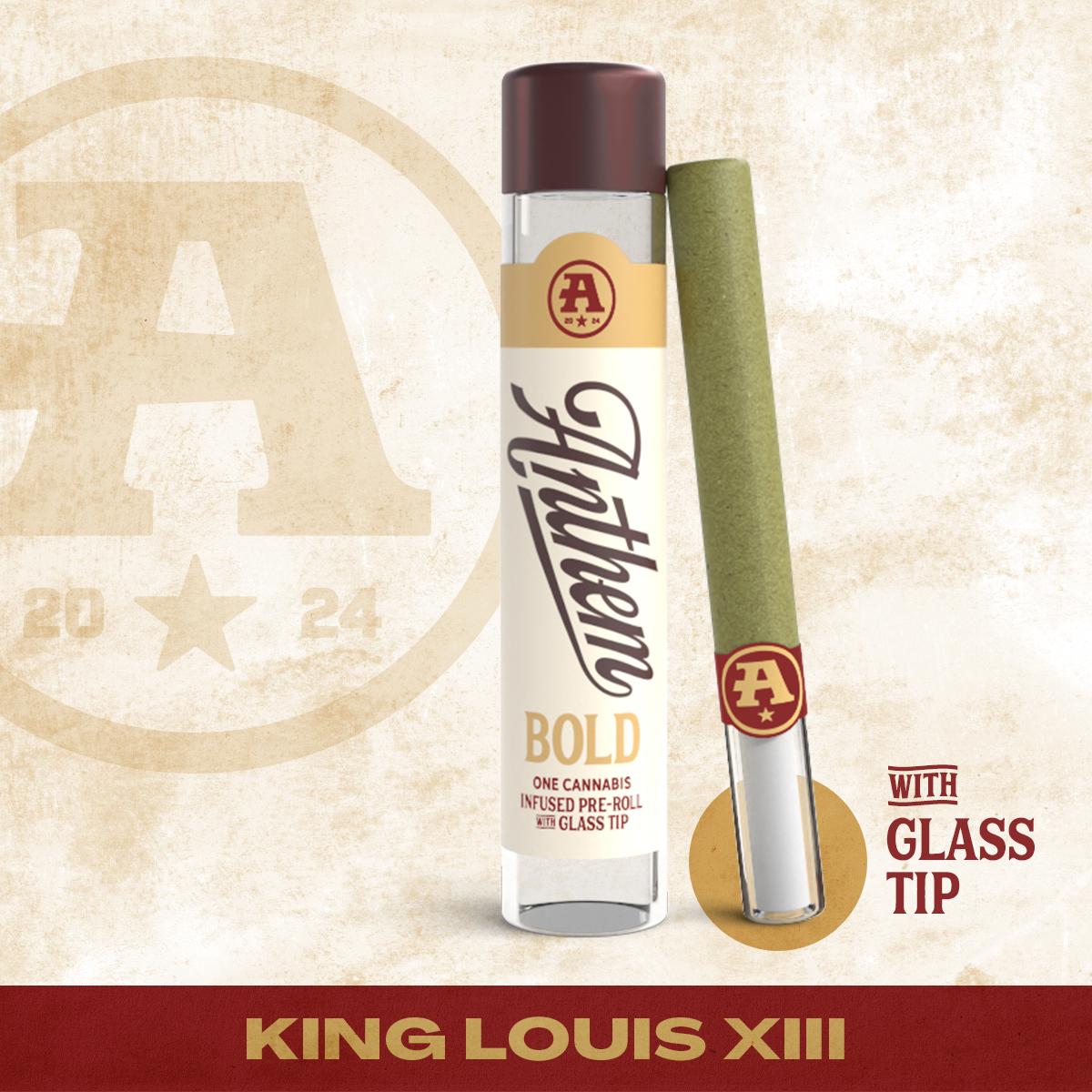 Anthem King Louis XIII Glass Tip Pre-Roll (Indica) 44.5% {1g}