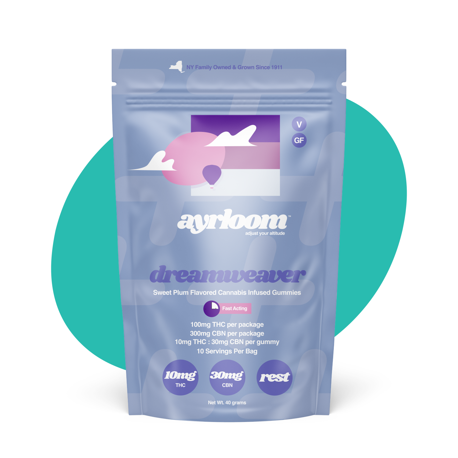 Ayrloom 1:3 Dreamweaver Gummies 10-pack (Indica) {100mg}