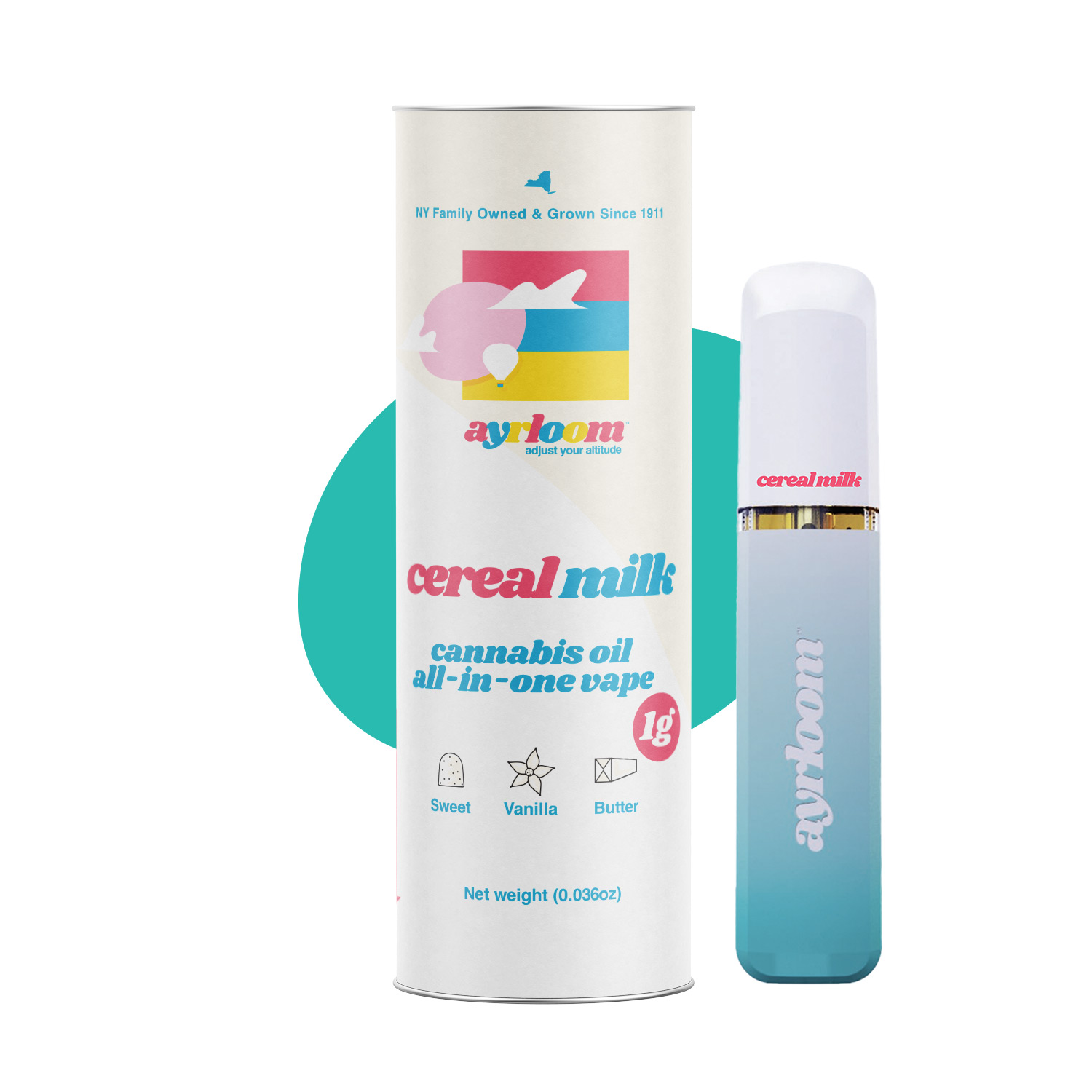 Ayrloom Cereal Milk All in One Vape (Hybrid) {1g}