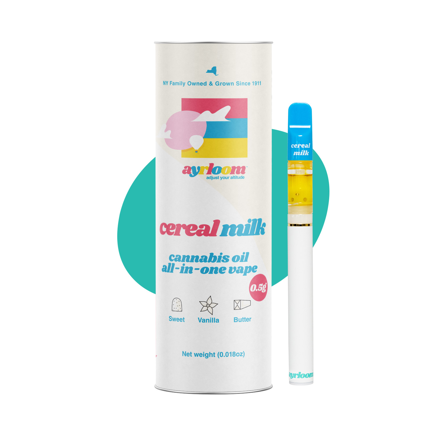 Ayrloom Cereal Milk Disposable Vape (Hybrid) {0.5g}