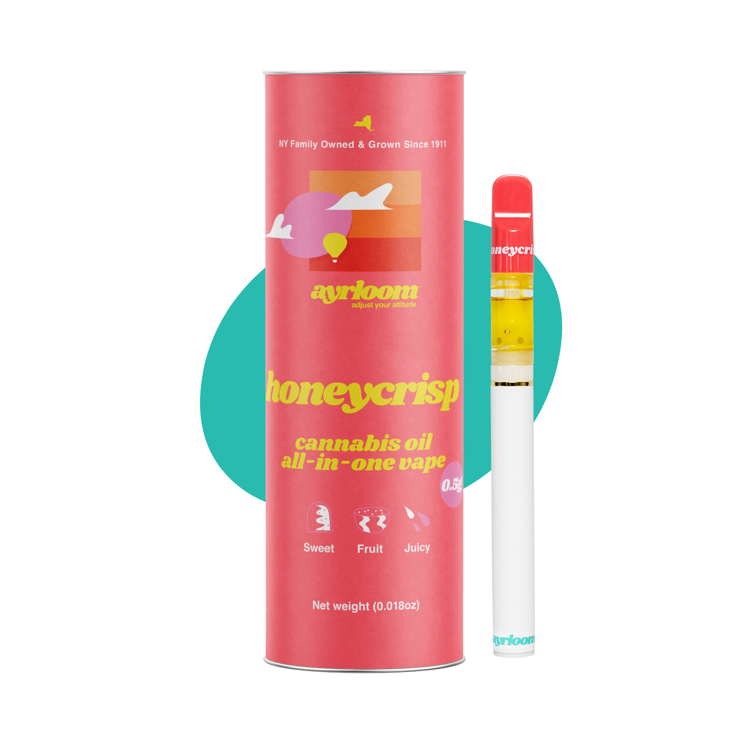 Ayrloom Honeycrisp All in One Vape (Hybrid) {0.5g}
