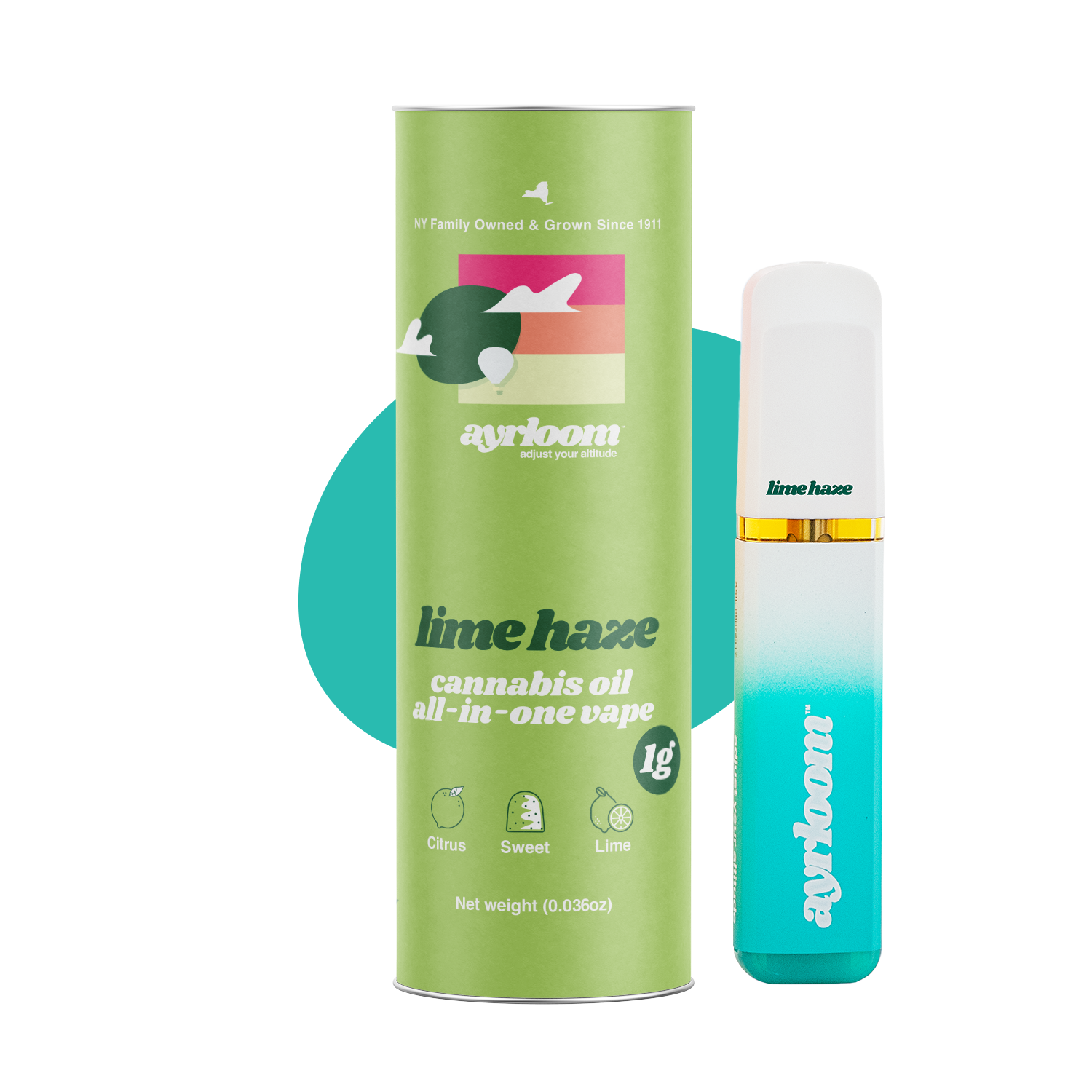 Ayrloom Lime Haze All-In-One Vapes {1g}