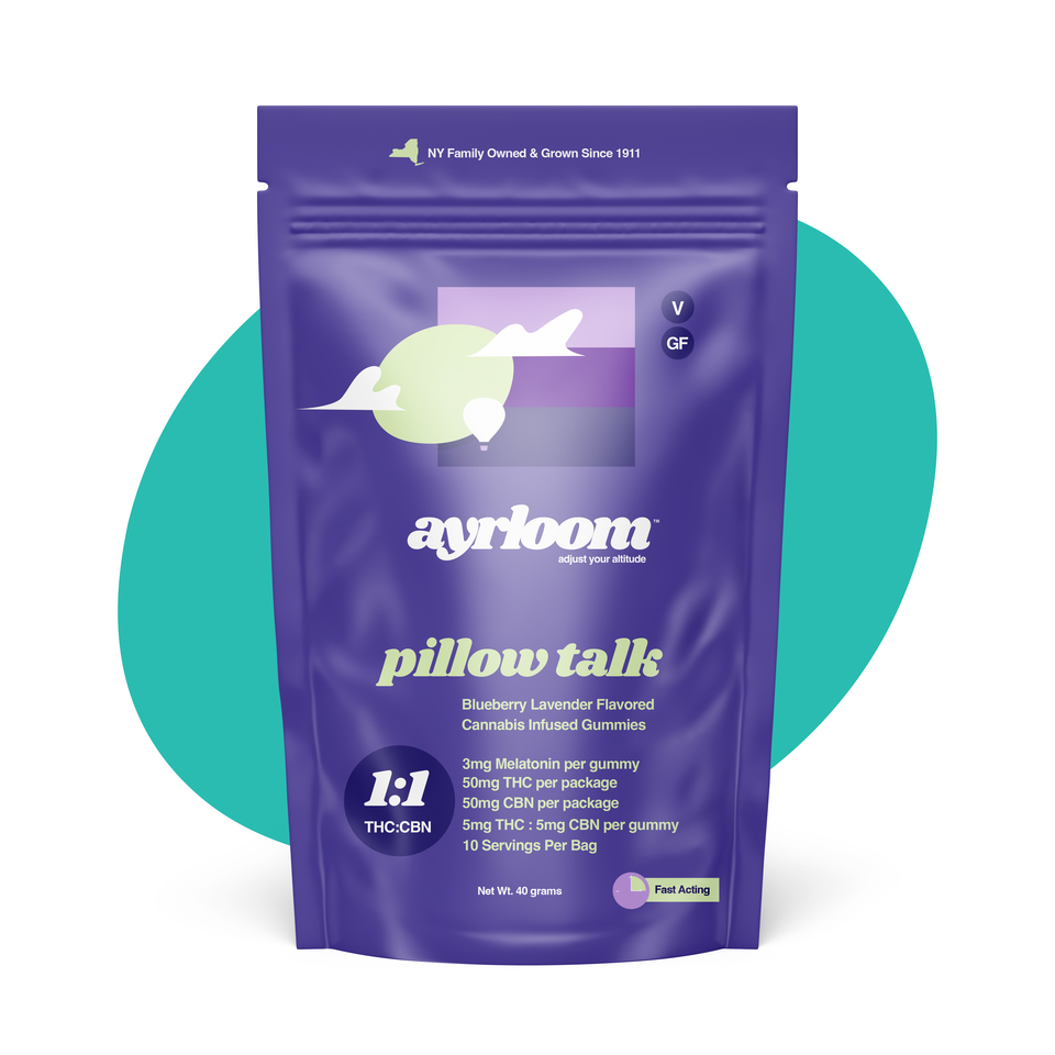 Ayrloom Pillow Talk 1:1 Edibles 10-pack (Indica) {50mg}