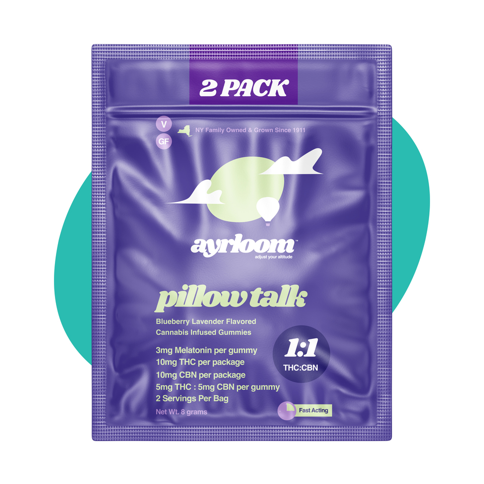 Ayrloom Pillow Talk 1:1 Edibles 2-pack (Indica) {10mg}