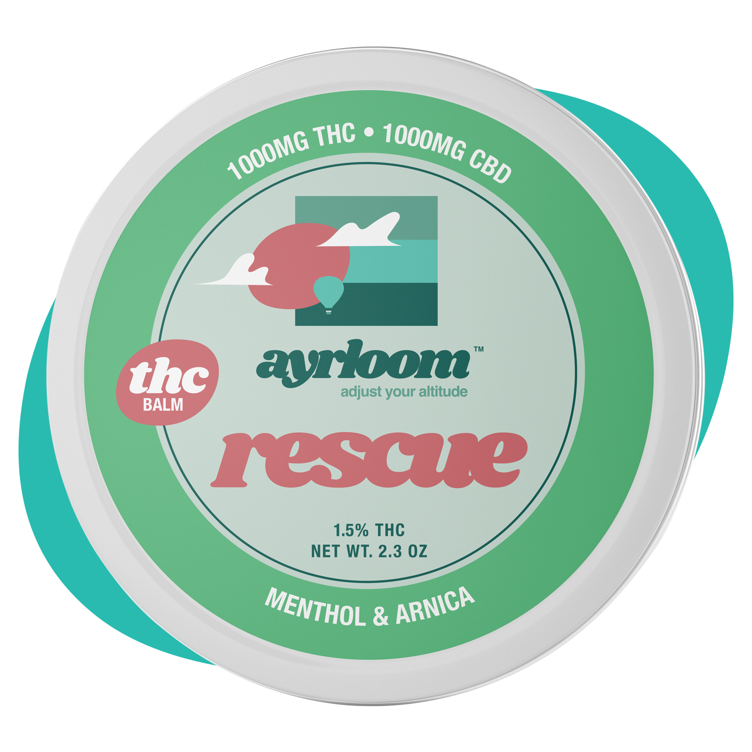 Ayrloom Rescue Balm 1:1 Topicals {1000mg}