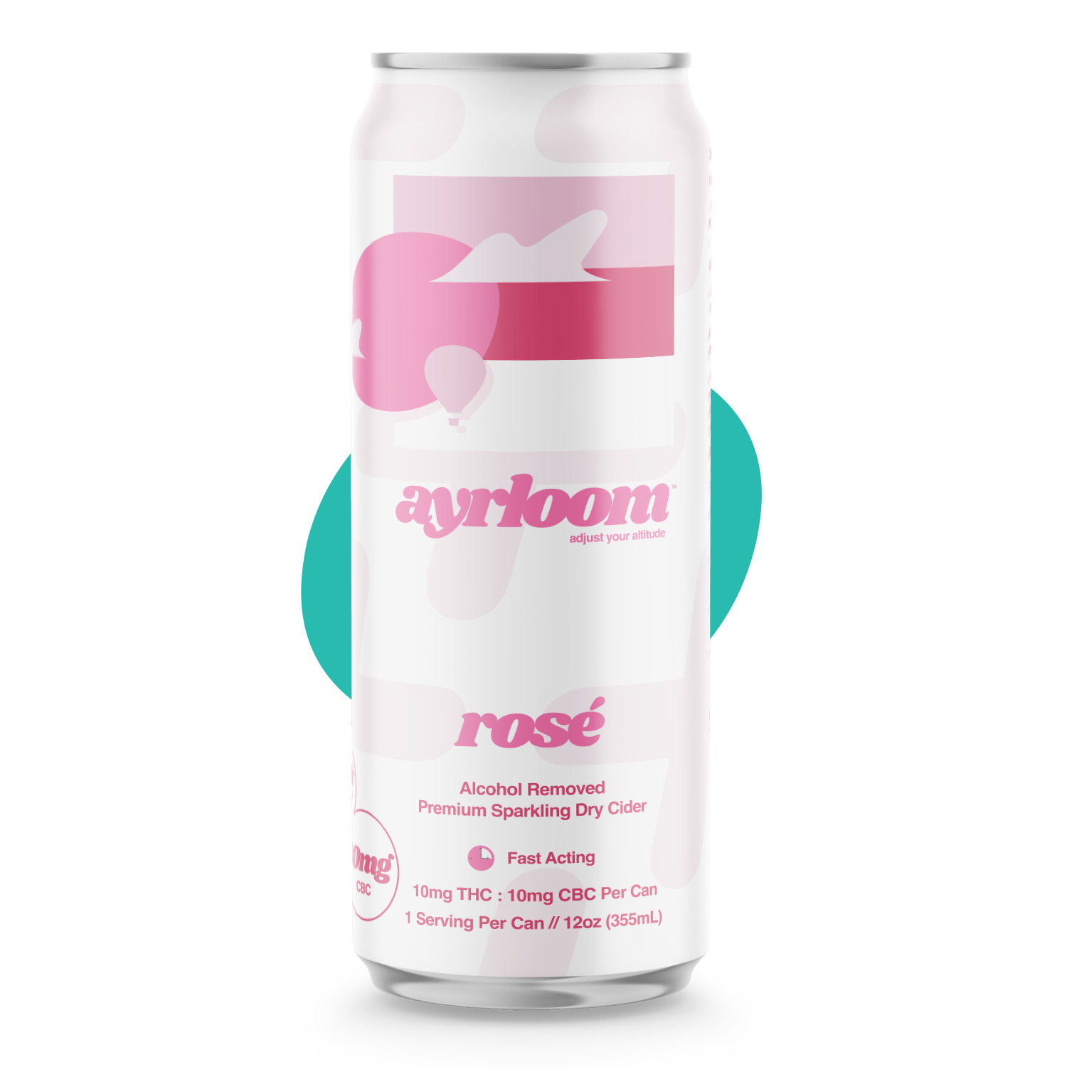 Ayrloom Rosé 1:1 THC:CBC Drink (Hybrid Sativa) {10mg}