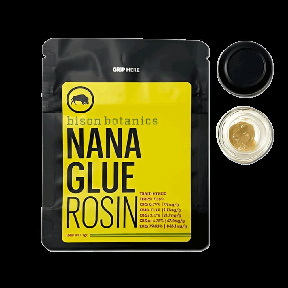 Bison Botanics Nana Glue Live Rosin (Hybrid) 79% {1g}