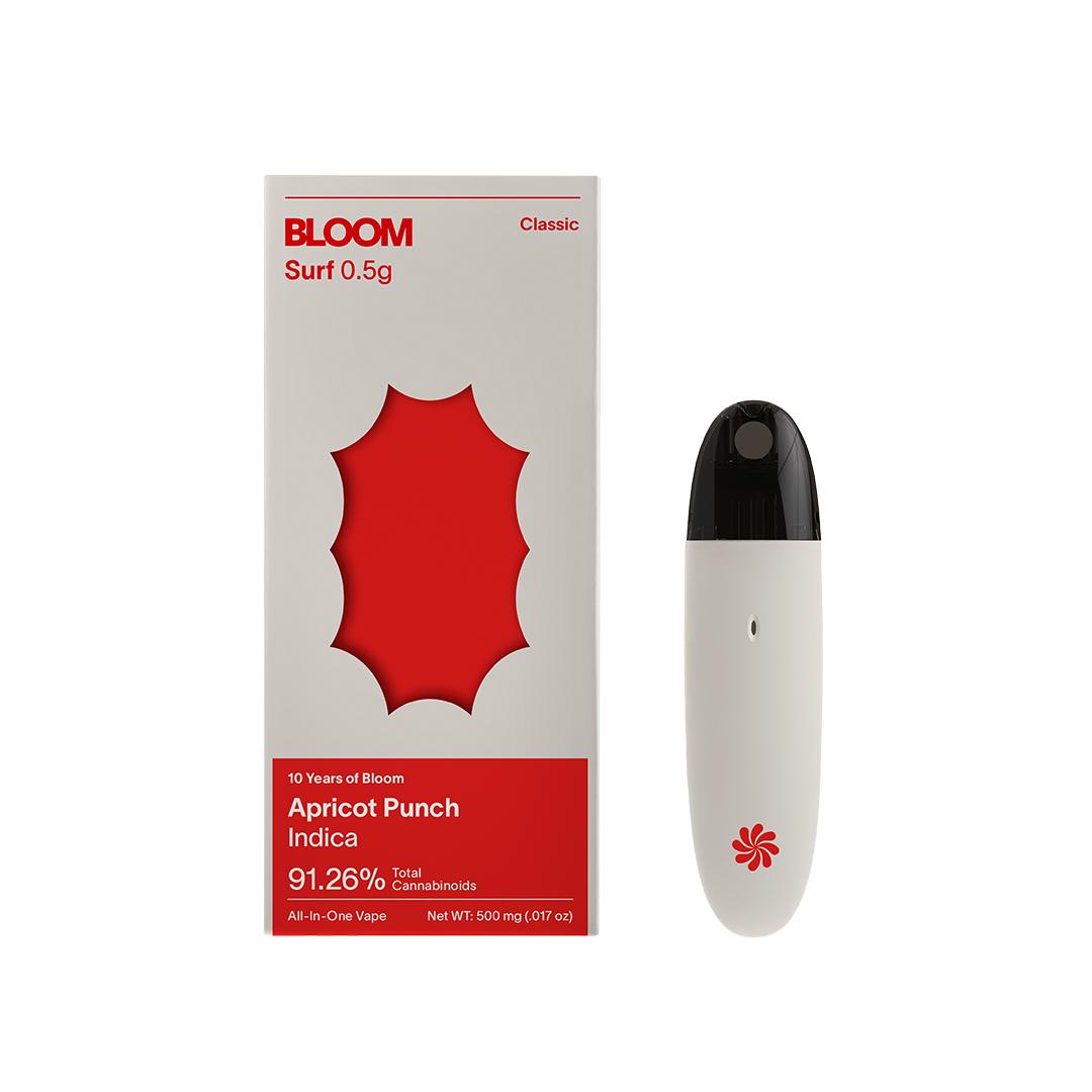 Bloom Apricot Punch Surf All-In-One Vapes  (Indica) 85.45% {0.5g}