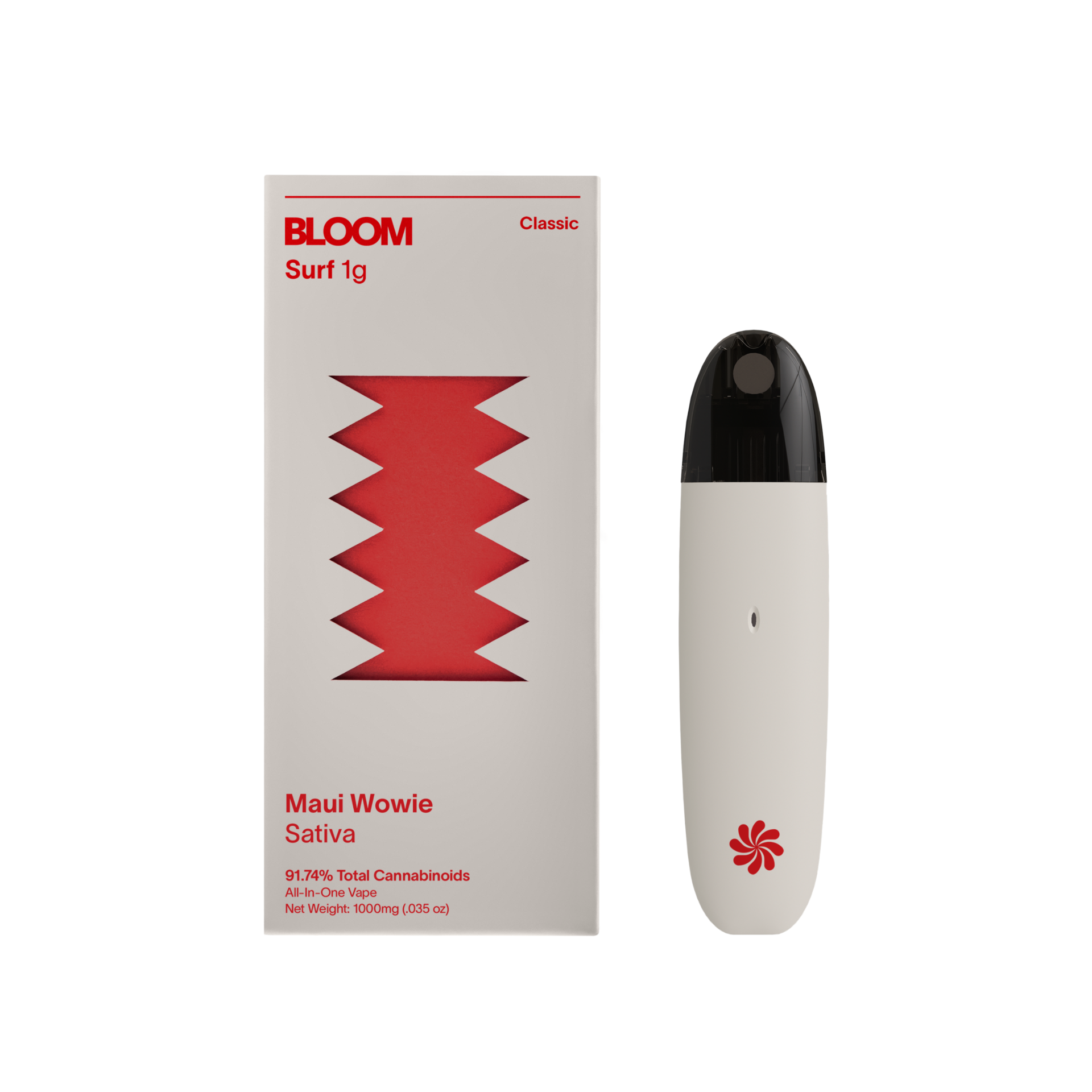 Bloom Maui Wowie All-In-One Vapes  (Sativa) 88.19% {1g}