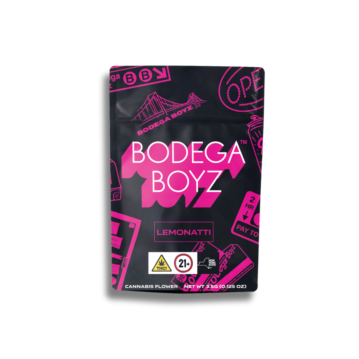 Bodega Boyz Lemonati Flower  (Hybrid Sativa) 25% {3.5g}