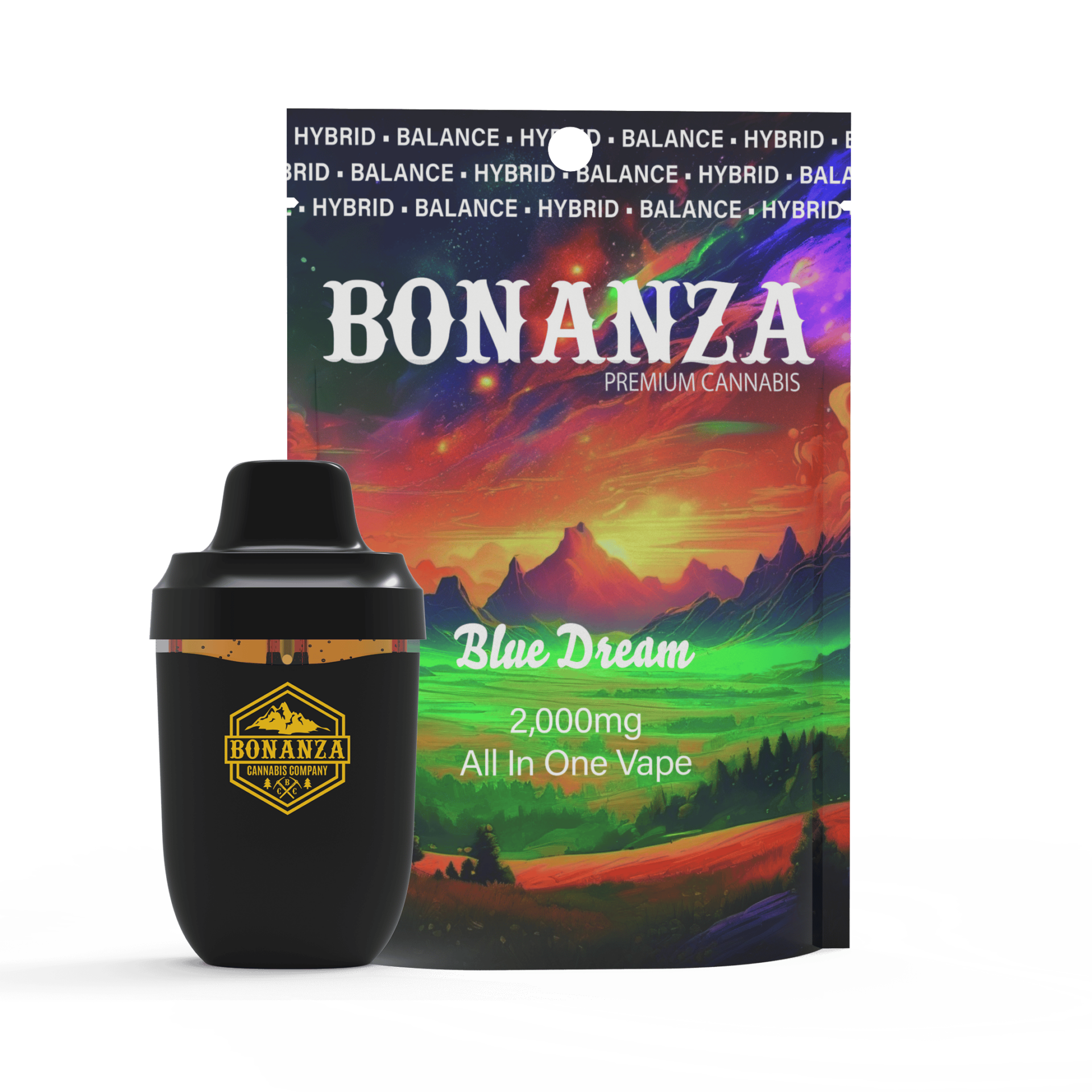 Bonanza Blue Dream All-In-One Vapes  (Hybrid) 82.65% {2g}