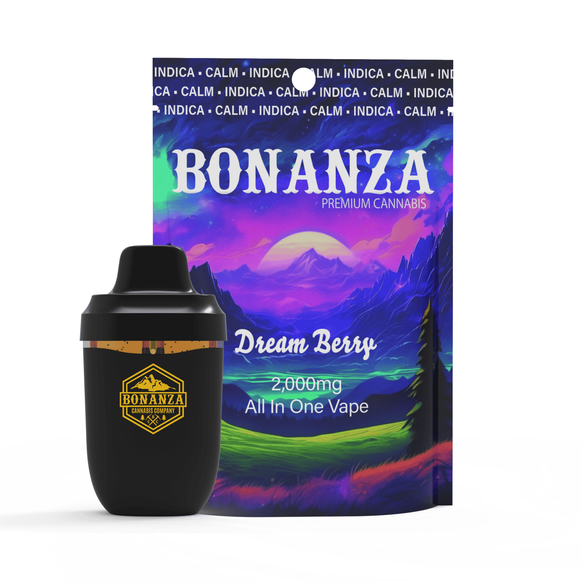 Bonanza Dream Berry All-In-One Vapes (Indica) 85.482% {2g}