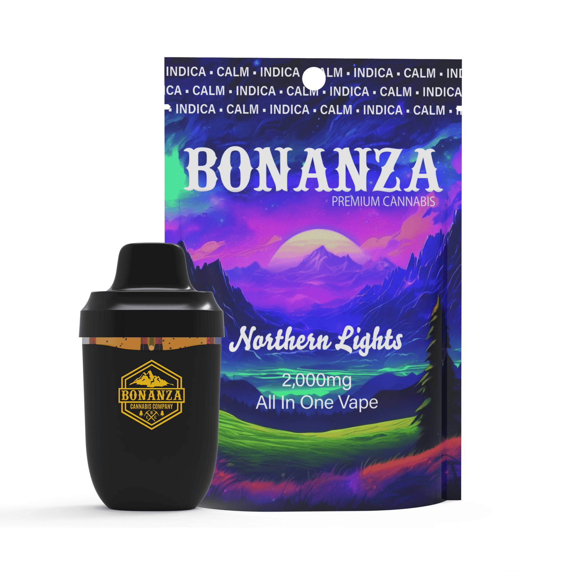 Bonanza Northern Lights All-In-One Vapes (Indica) 84.73% {2g}