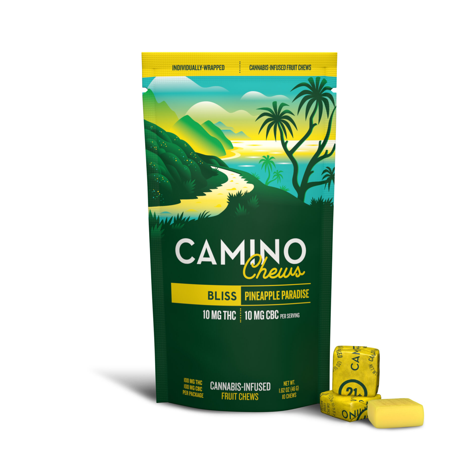 Camino Pineapple Paradise Edible 10-pack (Hybrid Sativa) {100mg}