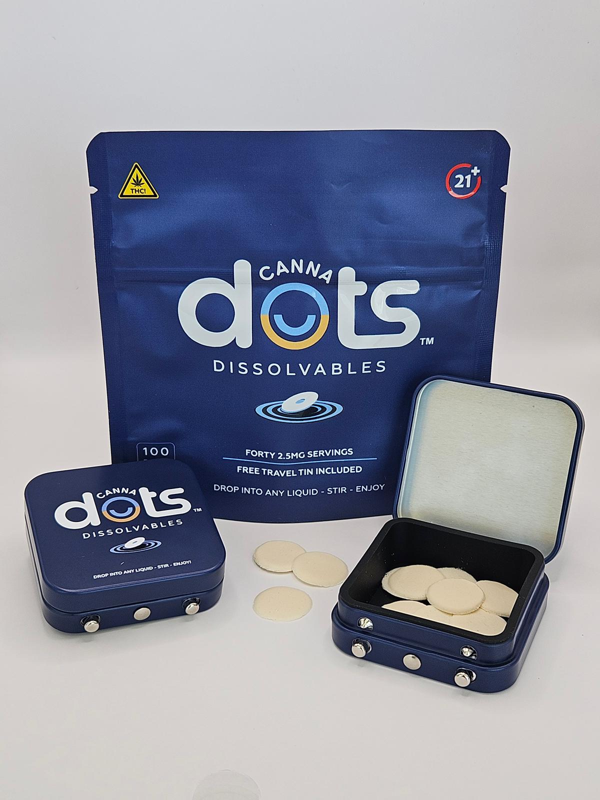 Canna Dots Unflavored Dissolvables Tablet/Capsule {100mg}