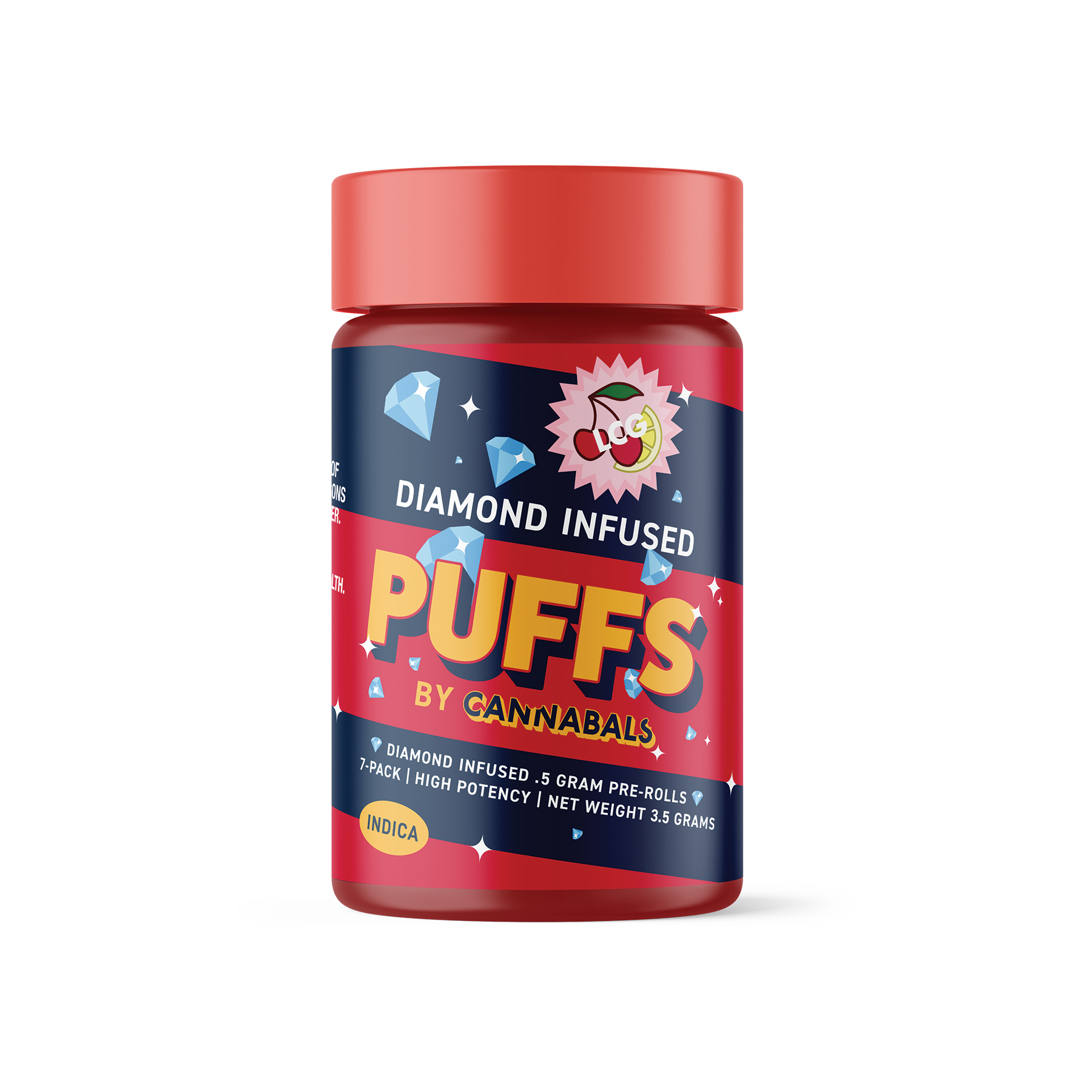 Cannabals Lemon Cherry Gelato Infused Pre-Rolls 7-pack (Indica) 29% {3.5g}