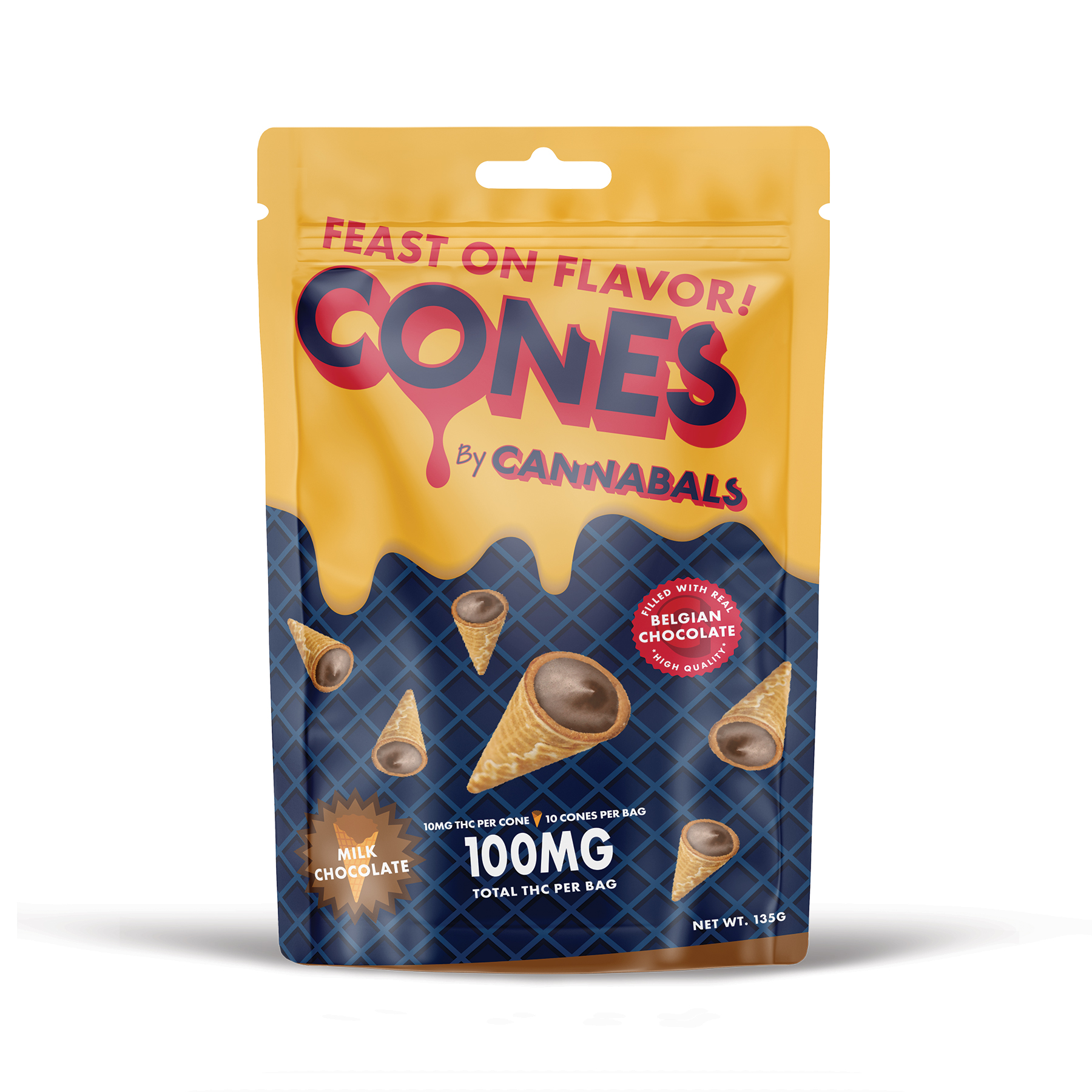 Cannabals Milk Chocolate Cones Edible 10-pack (Hybrid) {100mg}