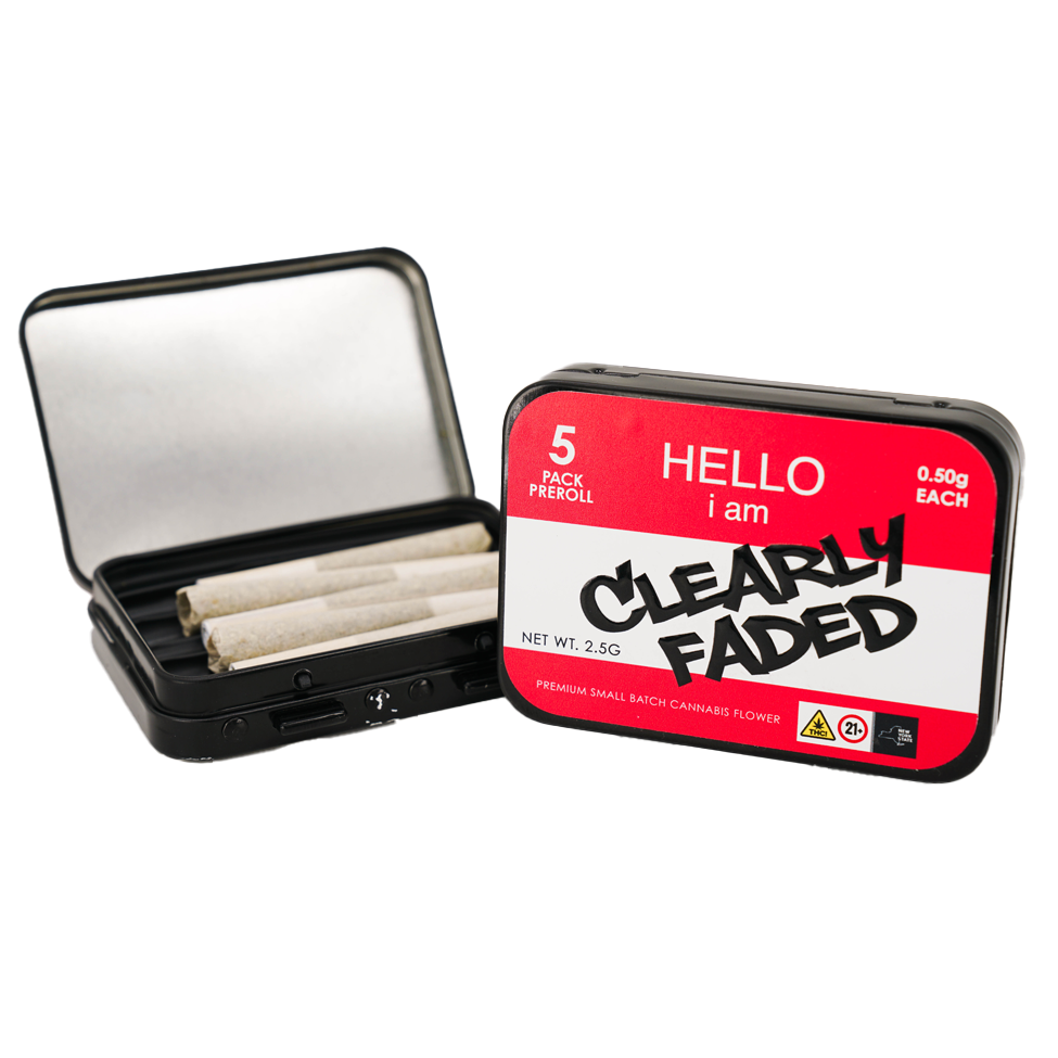 Clearly Faded Super Runtz Pre-Rolls 5-pack (Indica) 22% {2.5g}