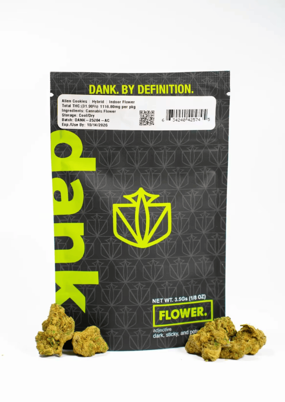 Dank Alien Cookies Flower  (Hybrid) 32.10% {3.5g}