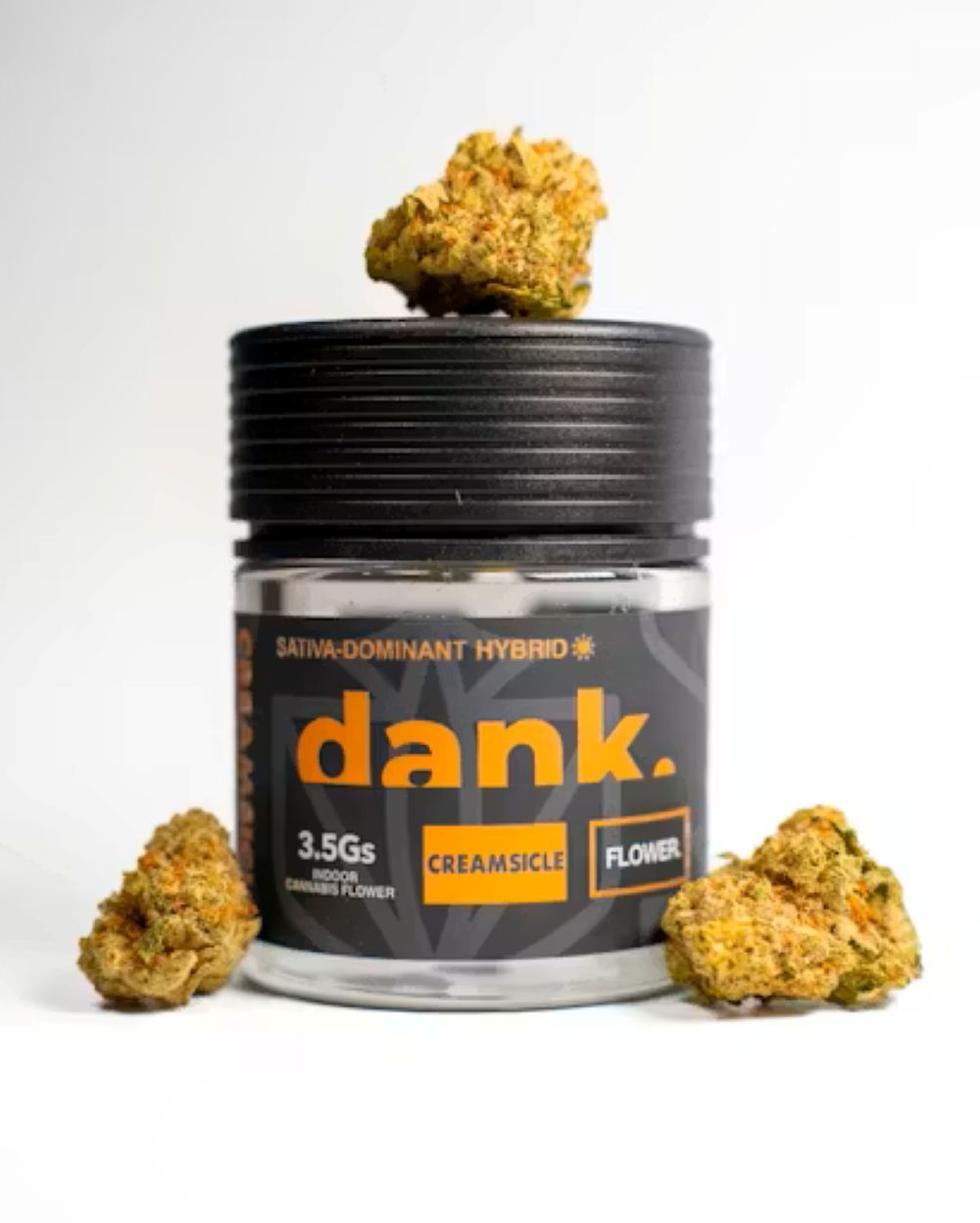 Dank Creamsicle Flower (Hybrid Sativa) 31.30% {3.5g}