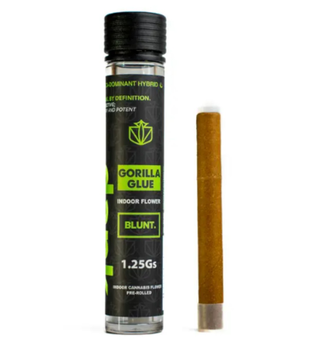 Dank Gorilla Glue Blunt (Hybrid Indica) 33.37% {1.25g}