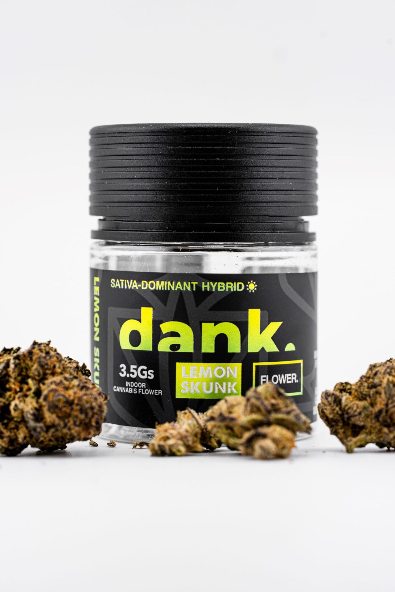 Dank Lemon Skunk Flower  (Hybrid Sativa) 32.67% {3.5g}