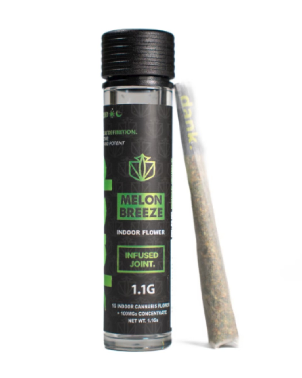 Dank Melon Breeze Infused Pre-Roll (Hybrid) 39.60% {1.1g}