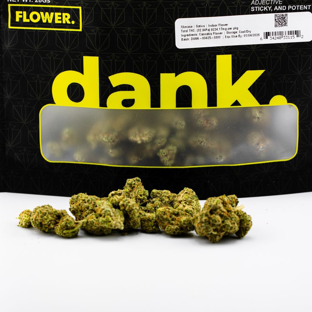 Dank Mimosa Indoor Flower  (Hybrid Sativa) 32.60% {28g}