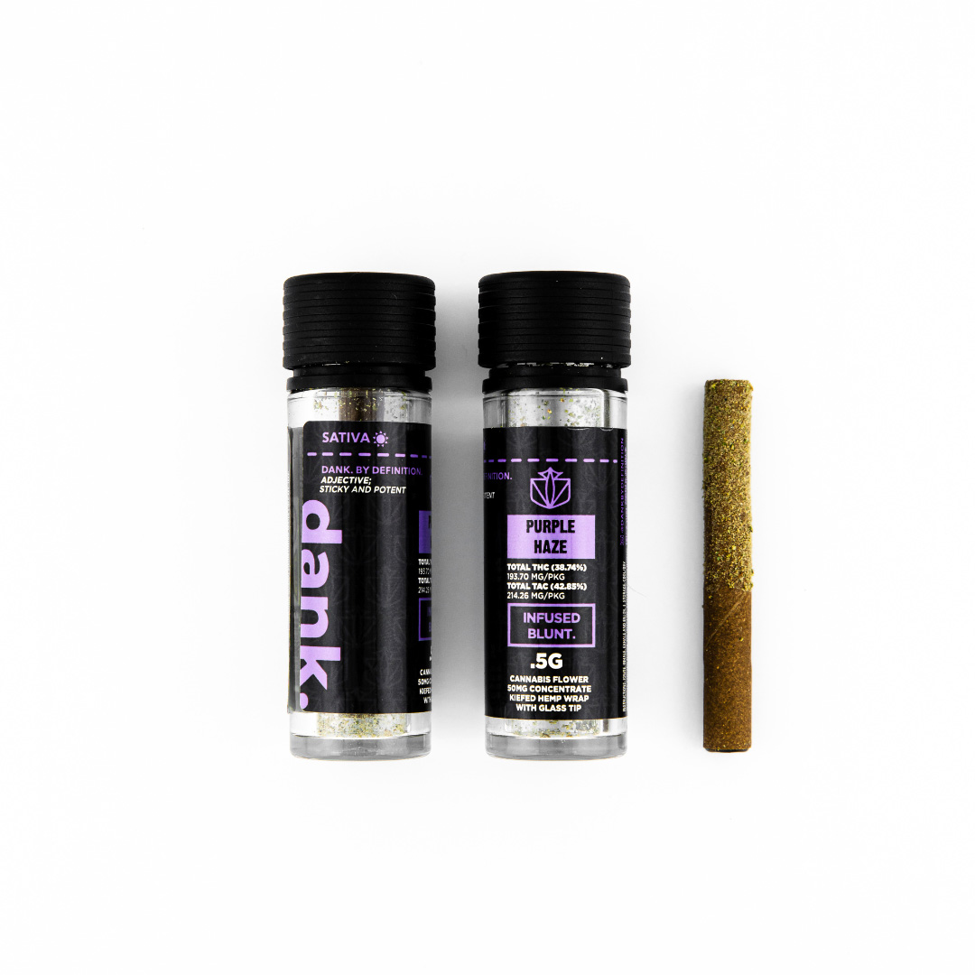 Dank Pre Roll Infused Blunt Purple Haze Indica