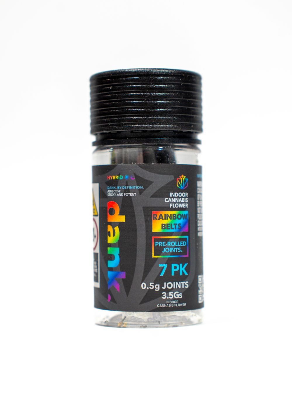 Dank Rainbow Belts Indoor Pre-Rolls 7-pack (Hybrid) 24.67% {3.5g}