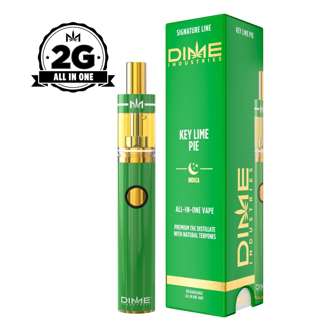 DIME Key Lime Pie All-In-One Vapes  (Indica) 81.93% {2g}