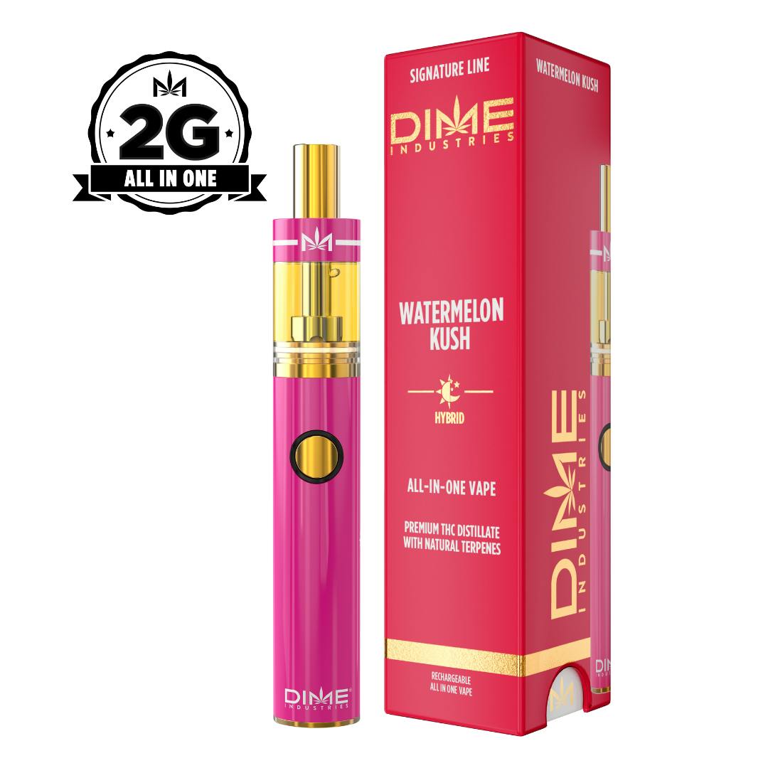 DIME Watermelon Kush All-In-One Vapes  (Hybrid) 78.75% {2g}