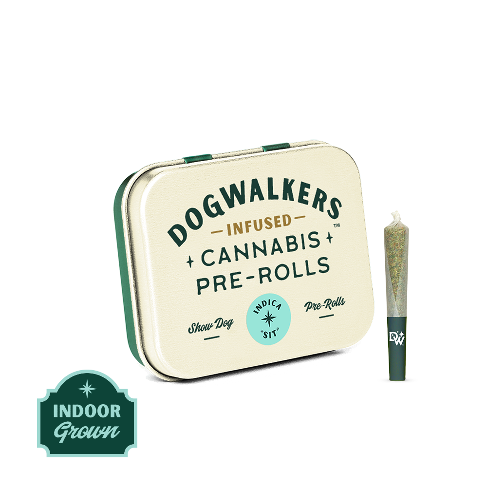 Dogwalker Animal Face Infused Pre-Rolls 5-pack (Indica) 40.46% {2.25g}